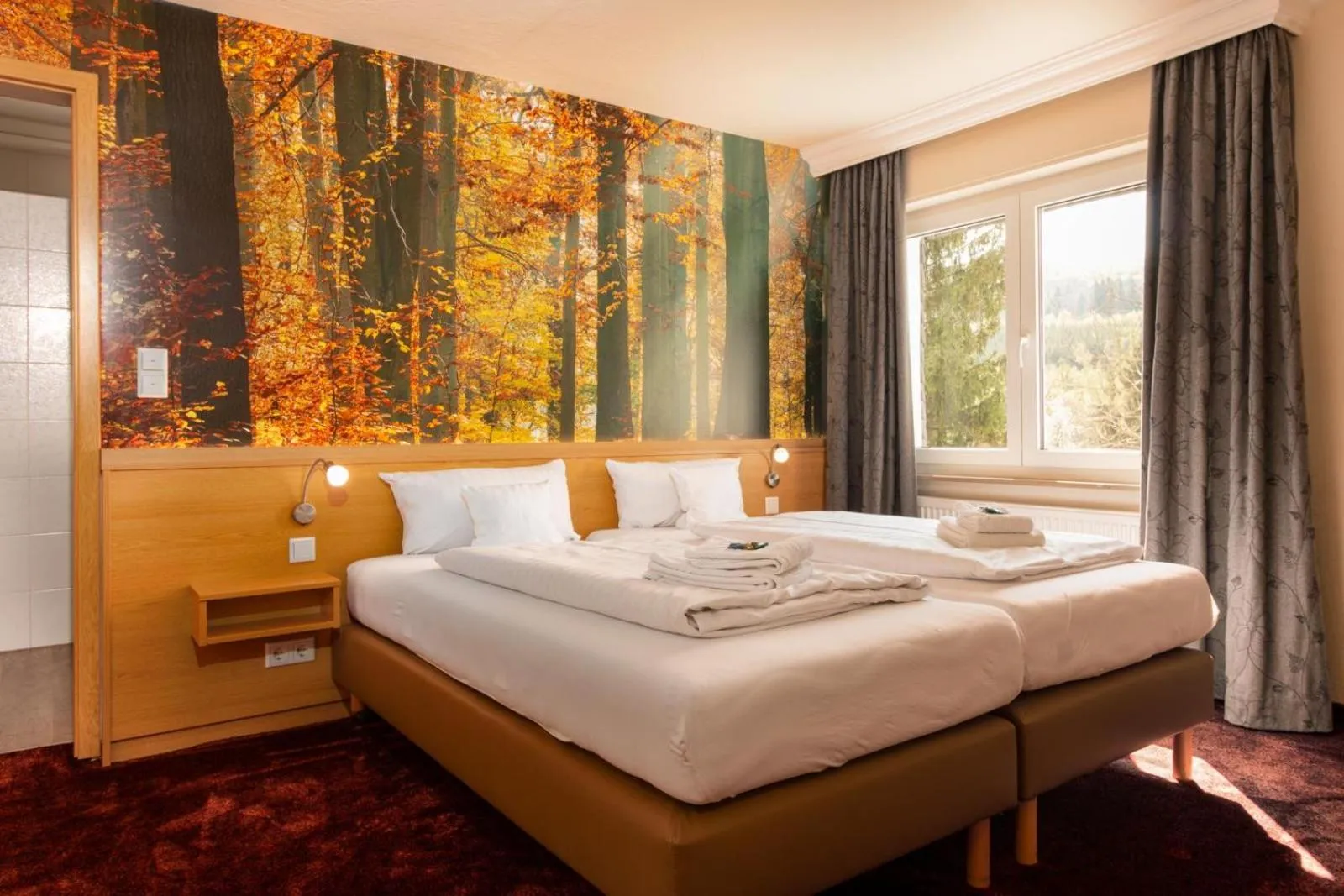 Bed in Waldhotel Schinkenwirt