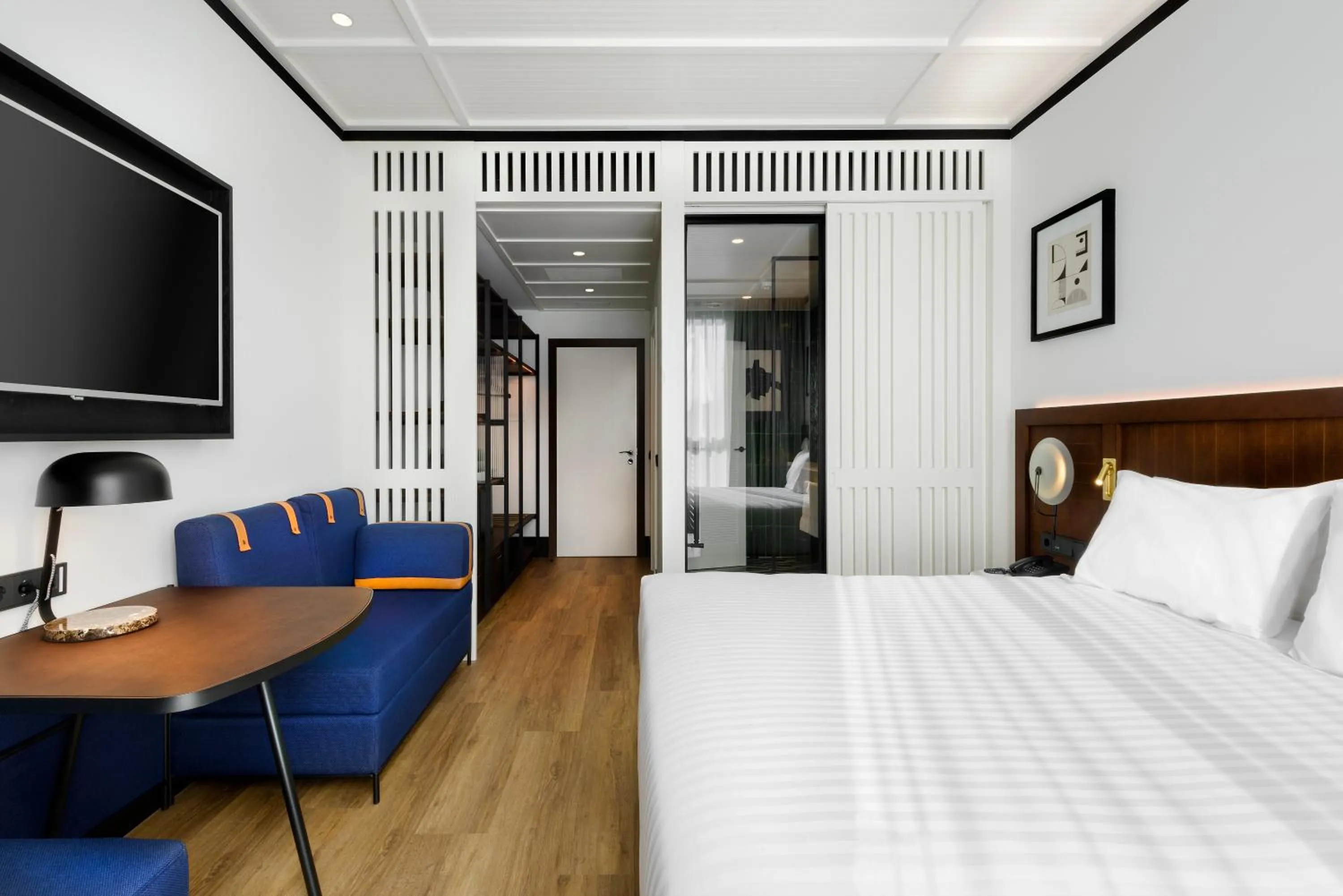 Bed in Hotel Tres Reyes San Sebastián