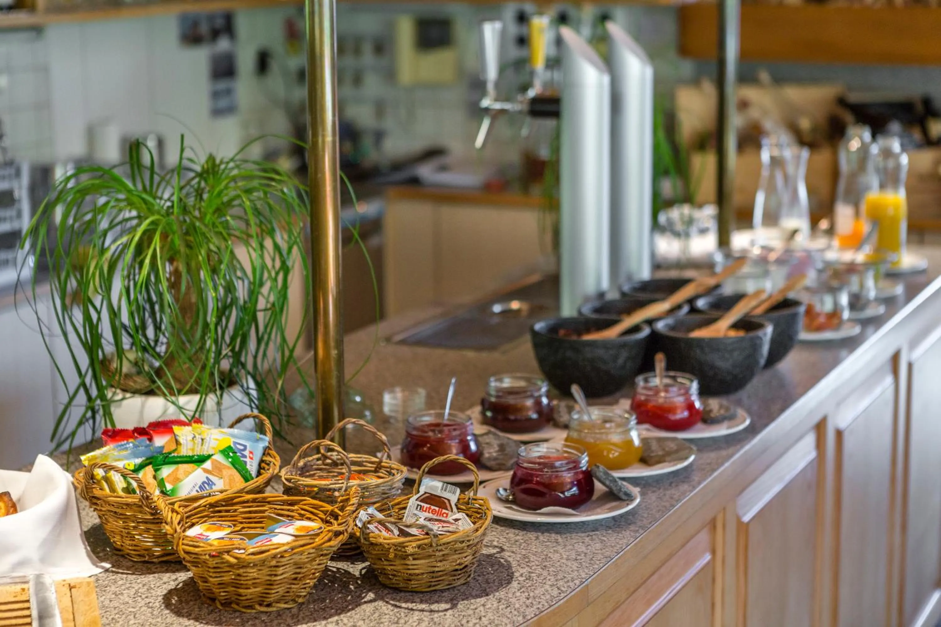 Continental breakfast in Hotel Des Alpes