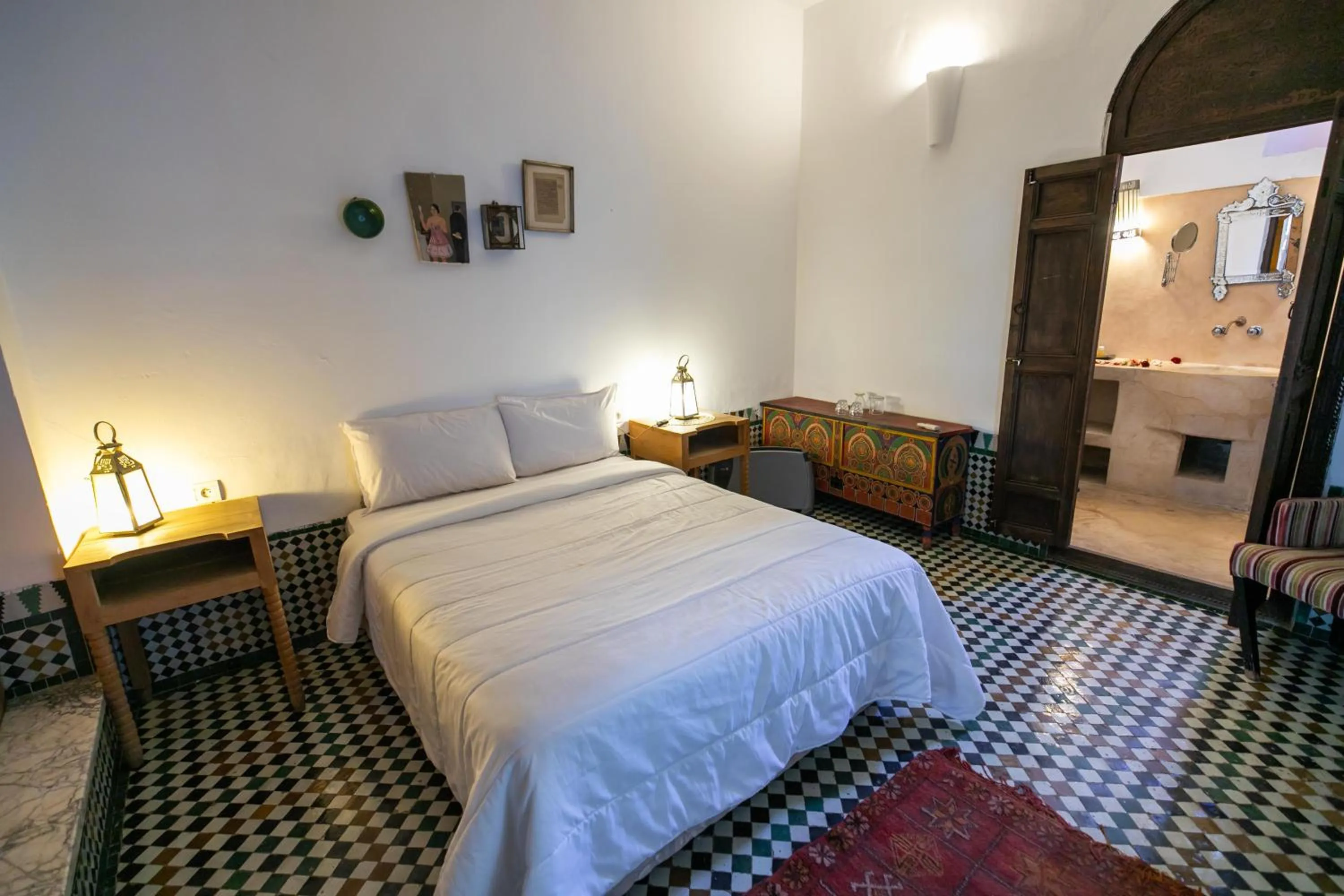 Bed in RIAD LOUDAYA AND SPA