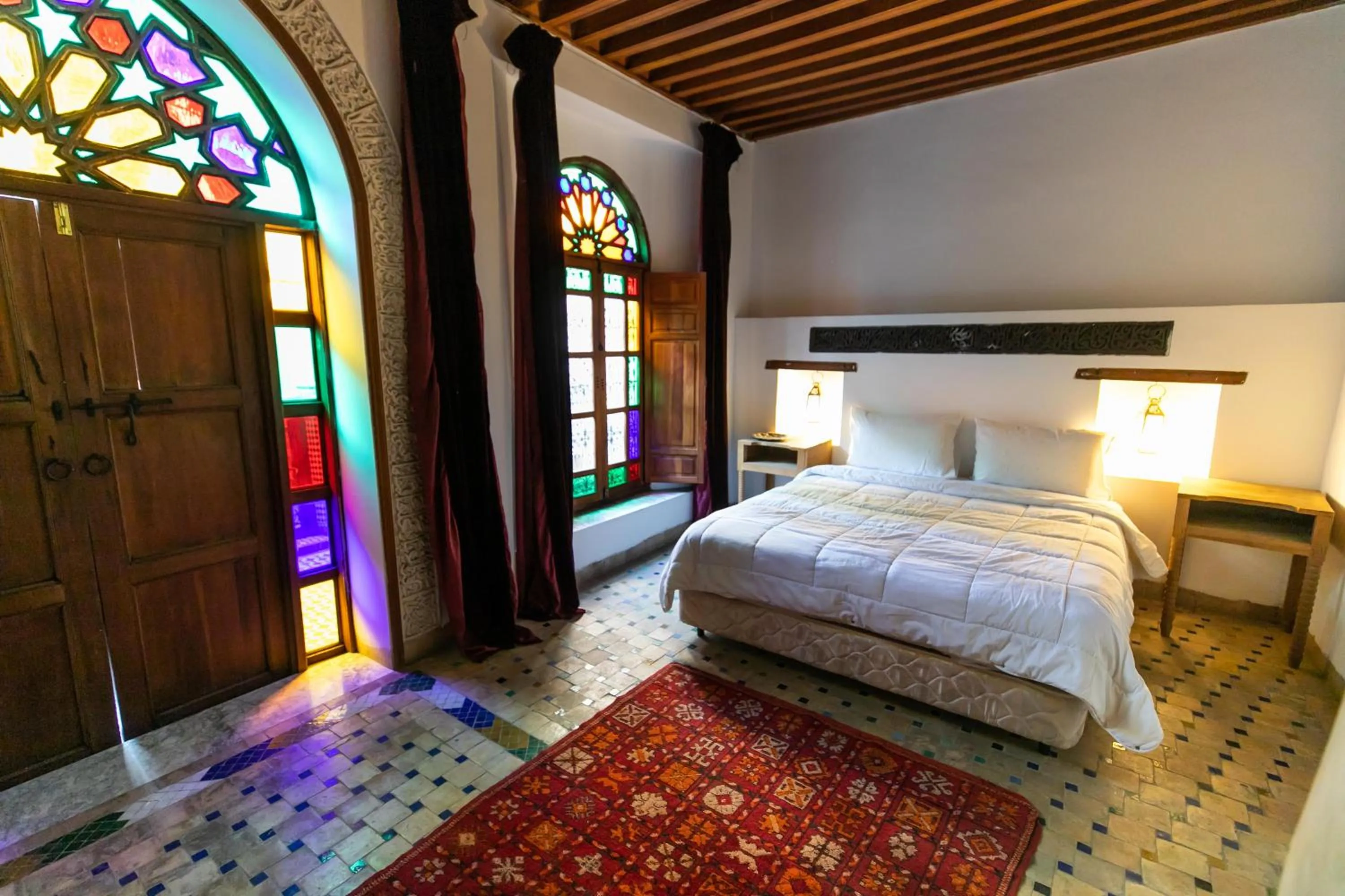 Bed in RIAD LOUDAYA AND SPA