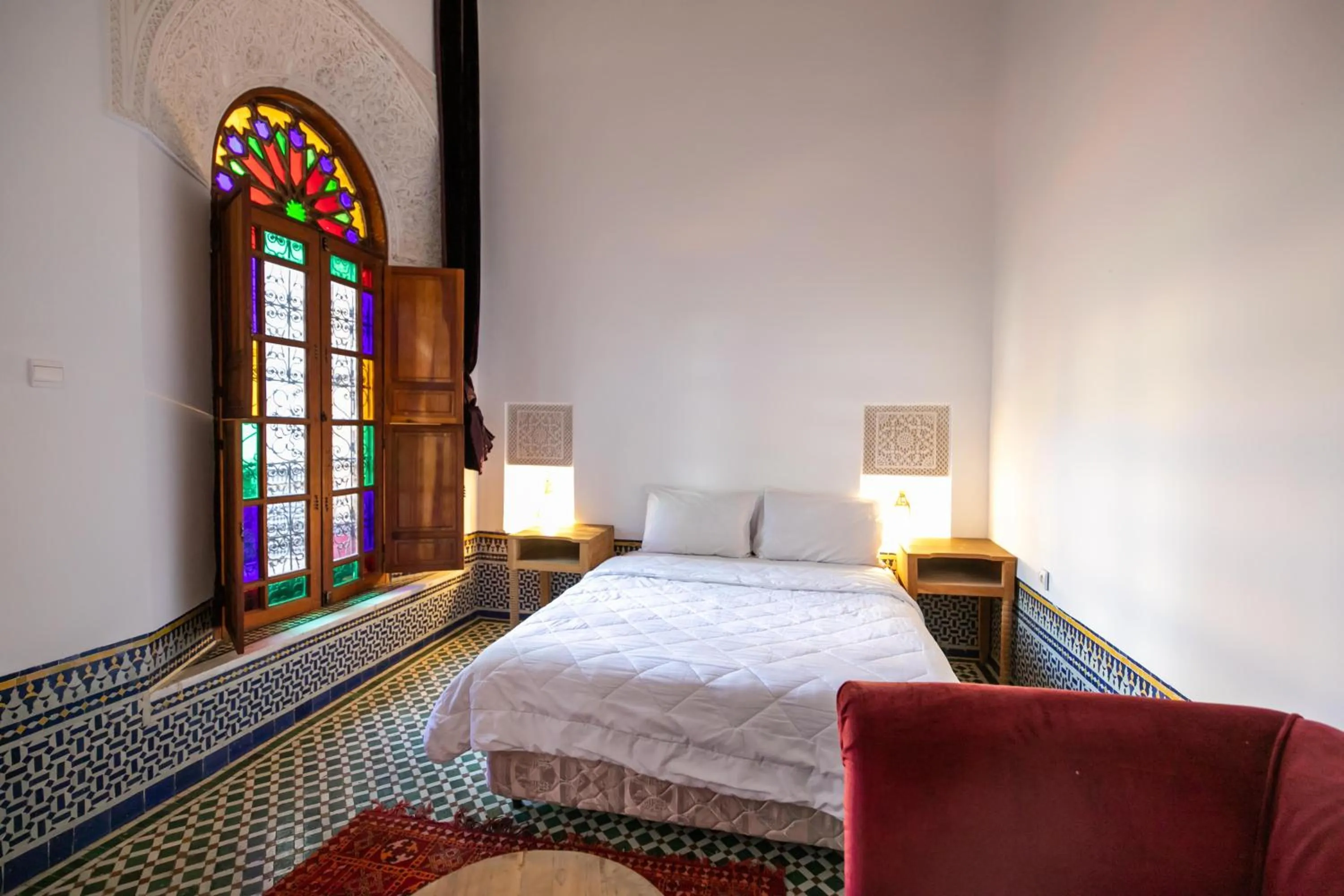 Bed in RIAD LOUDAYA AND SPA