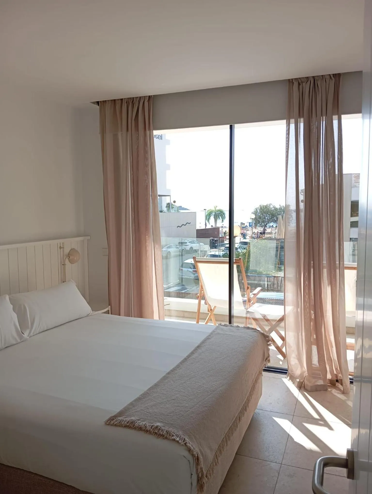 View (from property/room), Bed in ECO-APARTMENTS LA MARINEDA