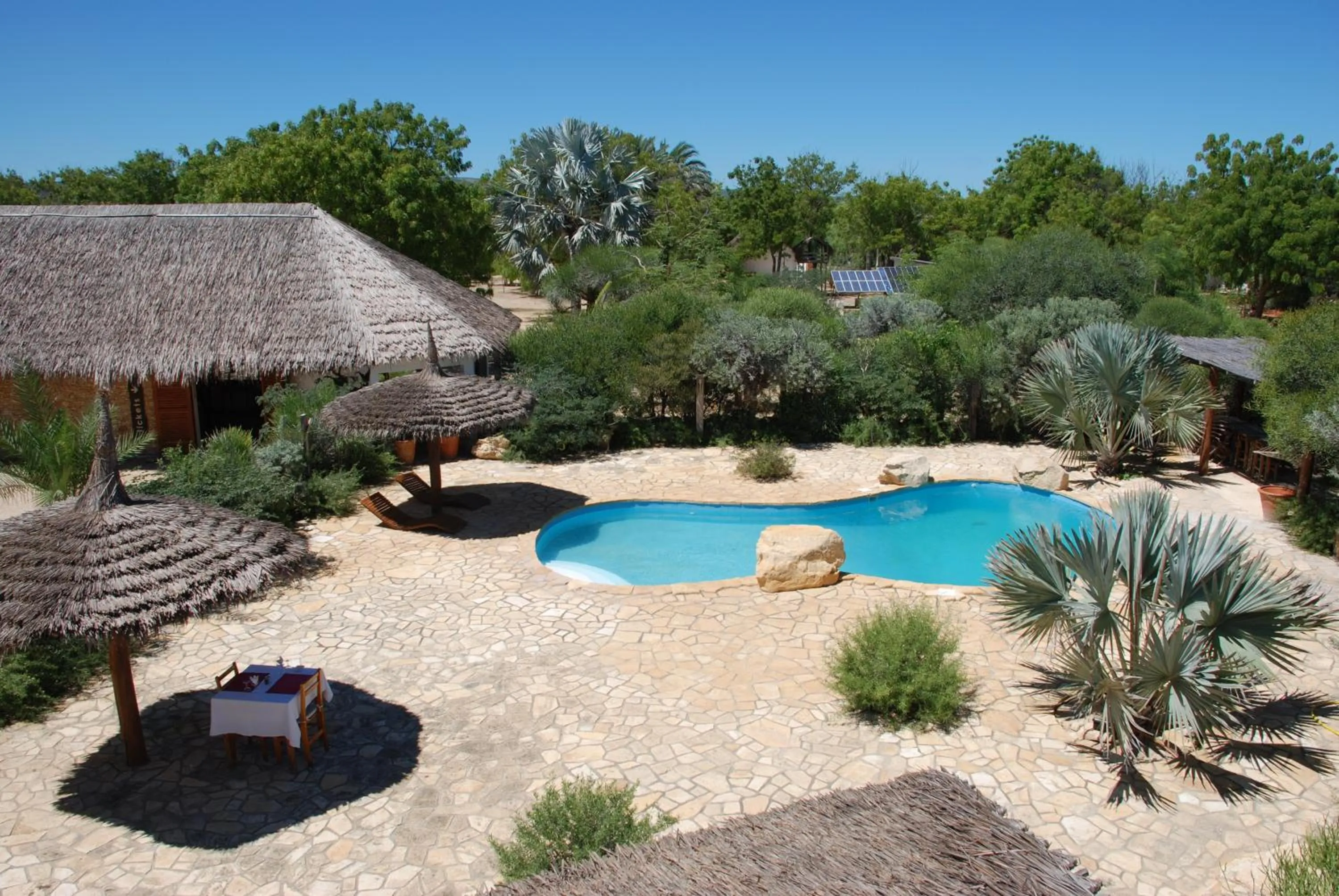 Swimming pool in Auberge de la Table