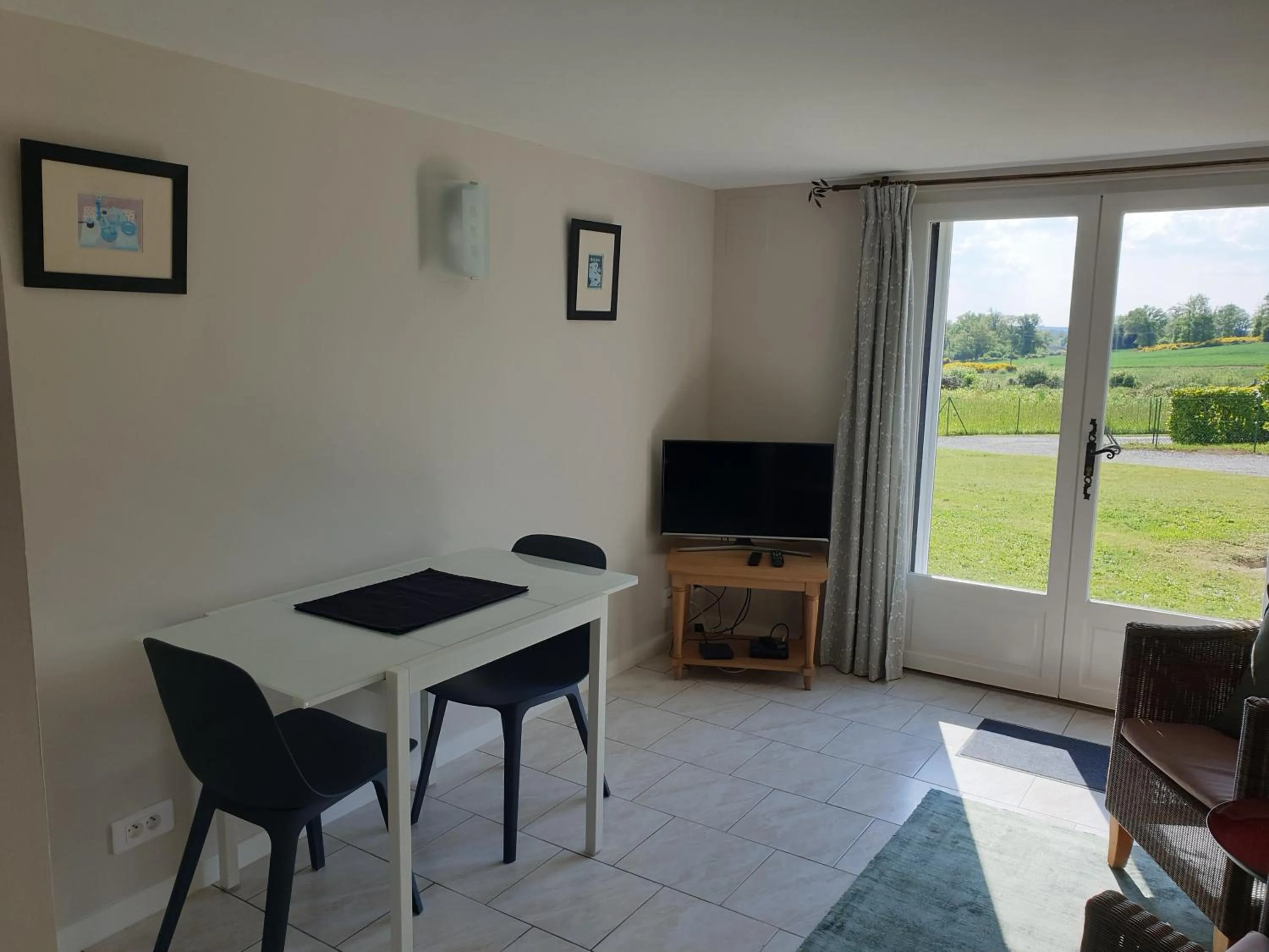 Garden view in Les érables