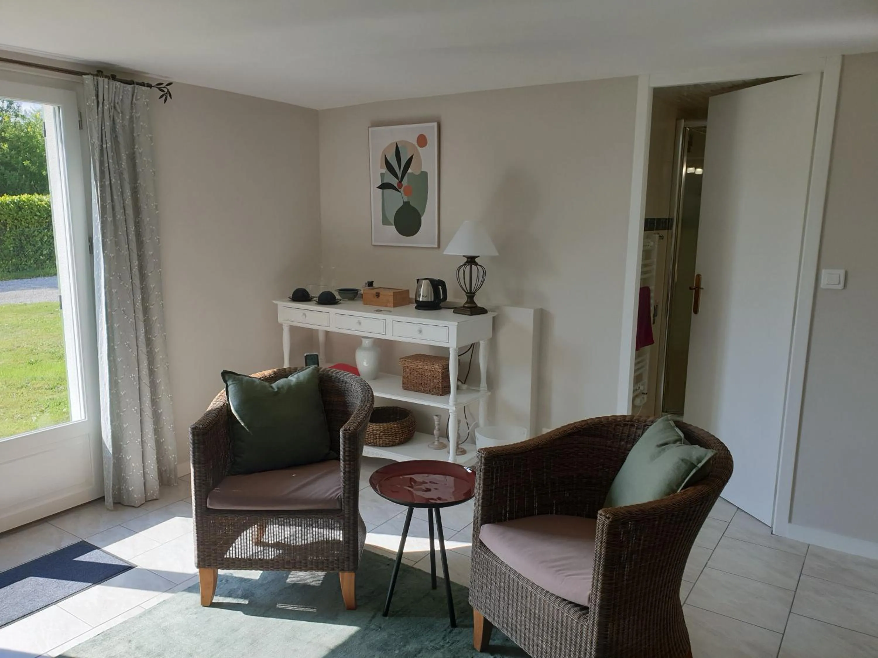 Seating area in Les érables