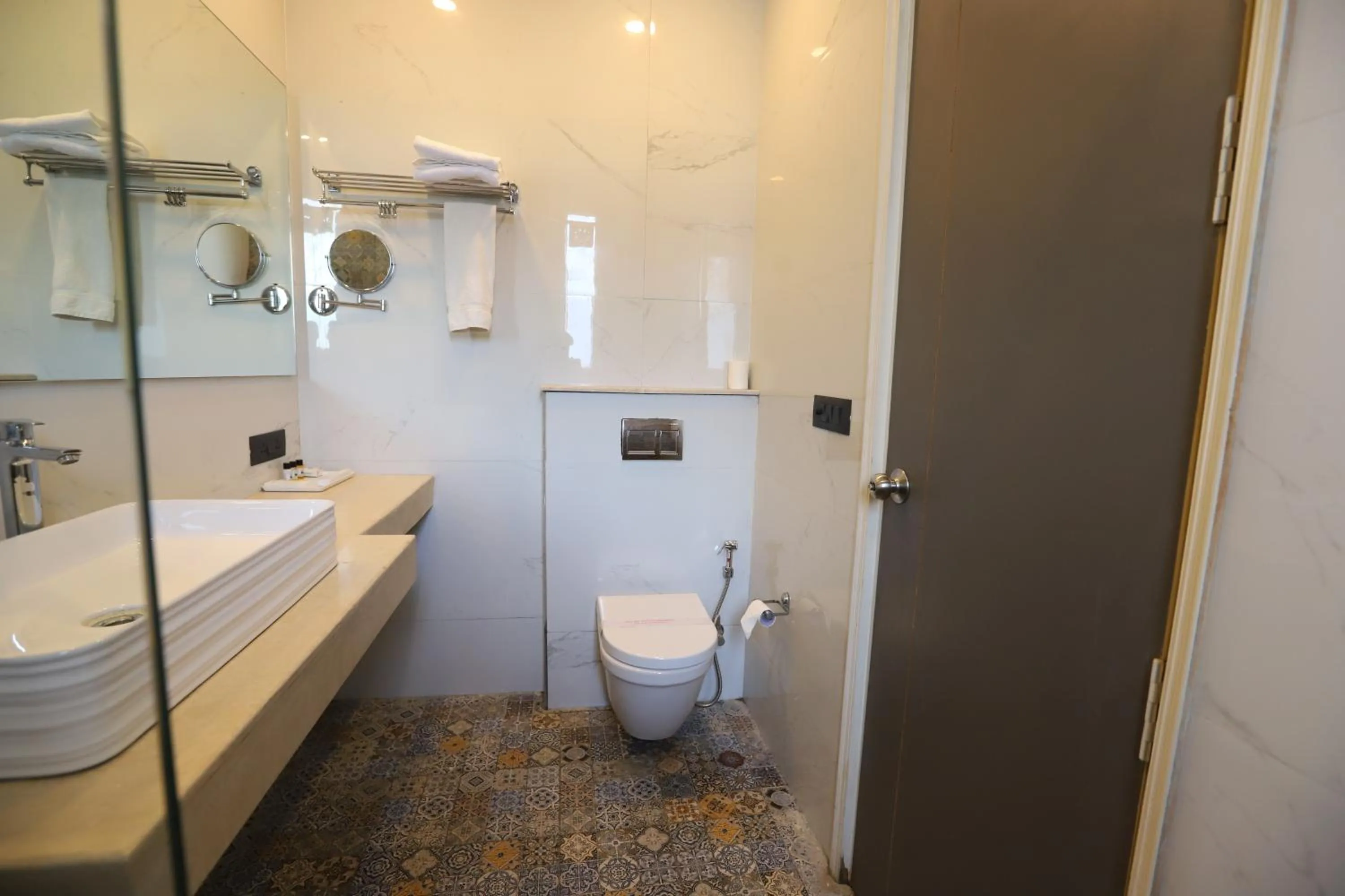 Bathroom in Hotel Keshav Residency - Medicity Gurugram, near Medanta Hospital, Pure Vegetarian