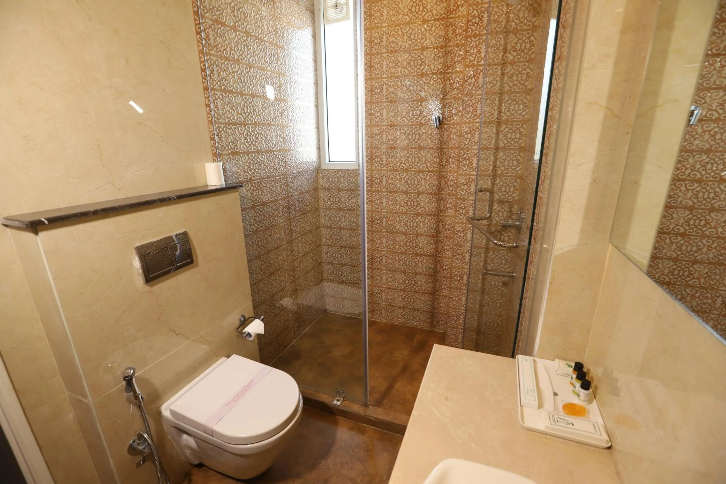 Bathroom in Hotel Keshav Residency - Medicity Gurugram, near Medanta Hospital, Pure Vegetarian