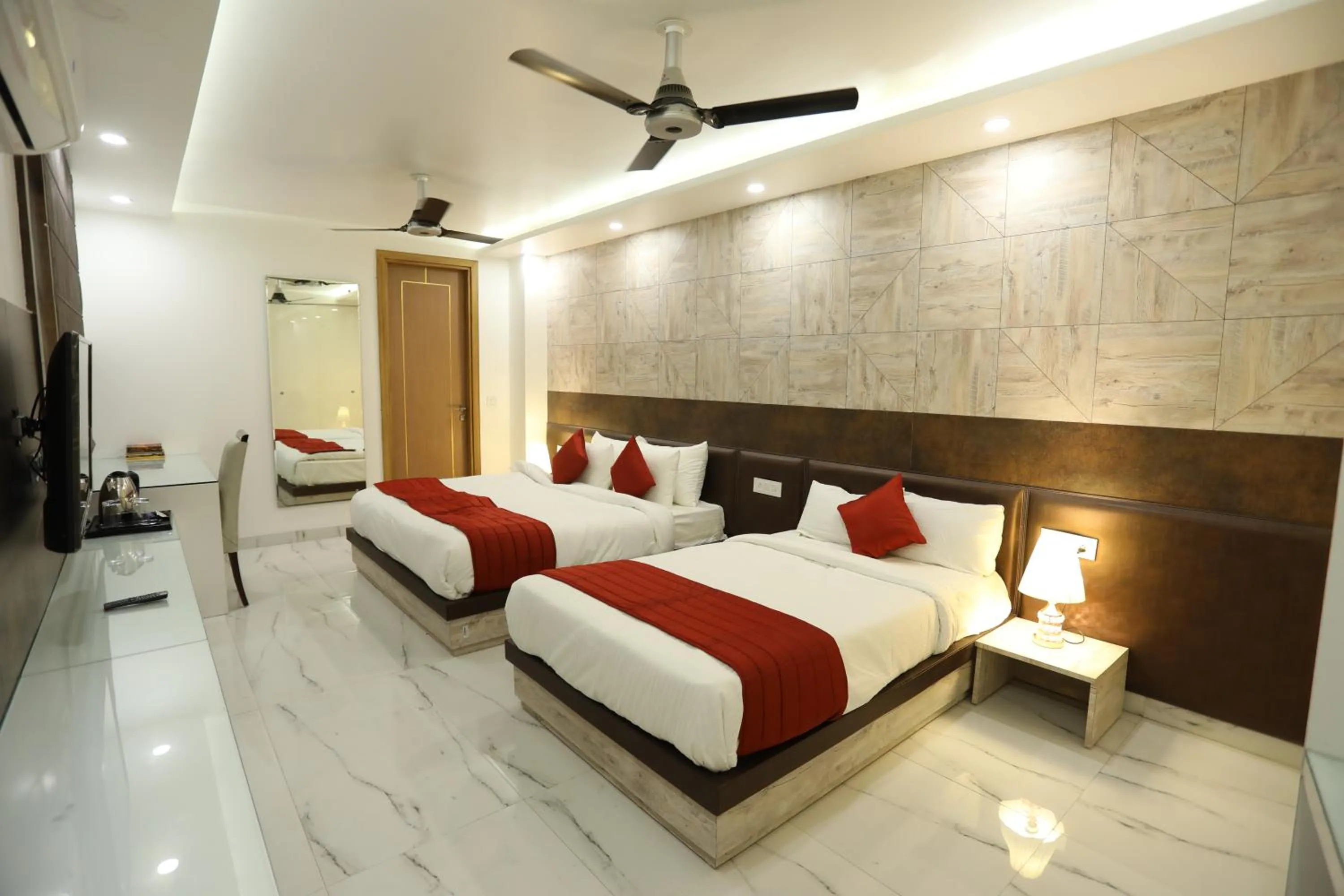 Bed in Hotel Keshav Residency - Medicity Gurugram, near Medanta Hospital, Pure Vegetarian