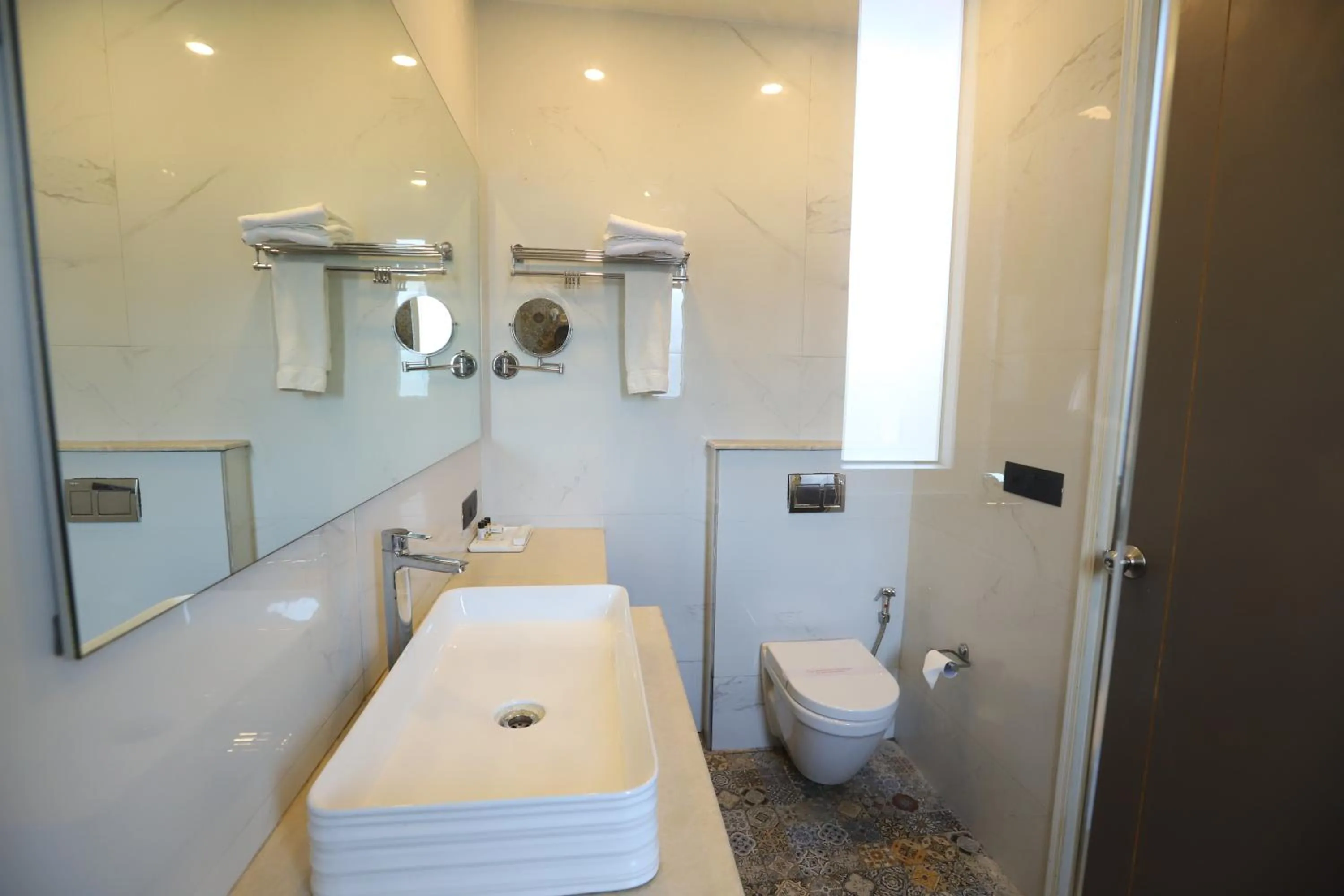Bathroom in Hotel Keshav Residency - Medicity Gurugram, near Medanta Hospital, Pure Vegetarian