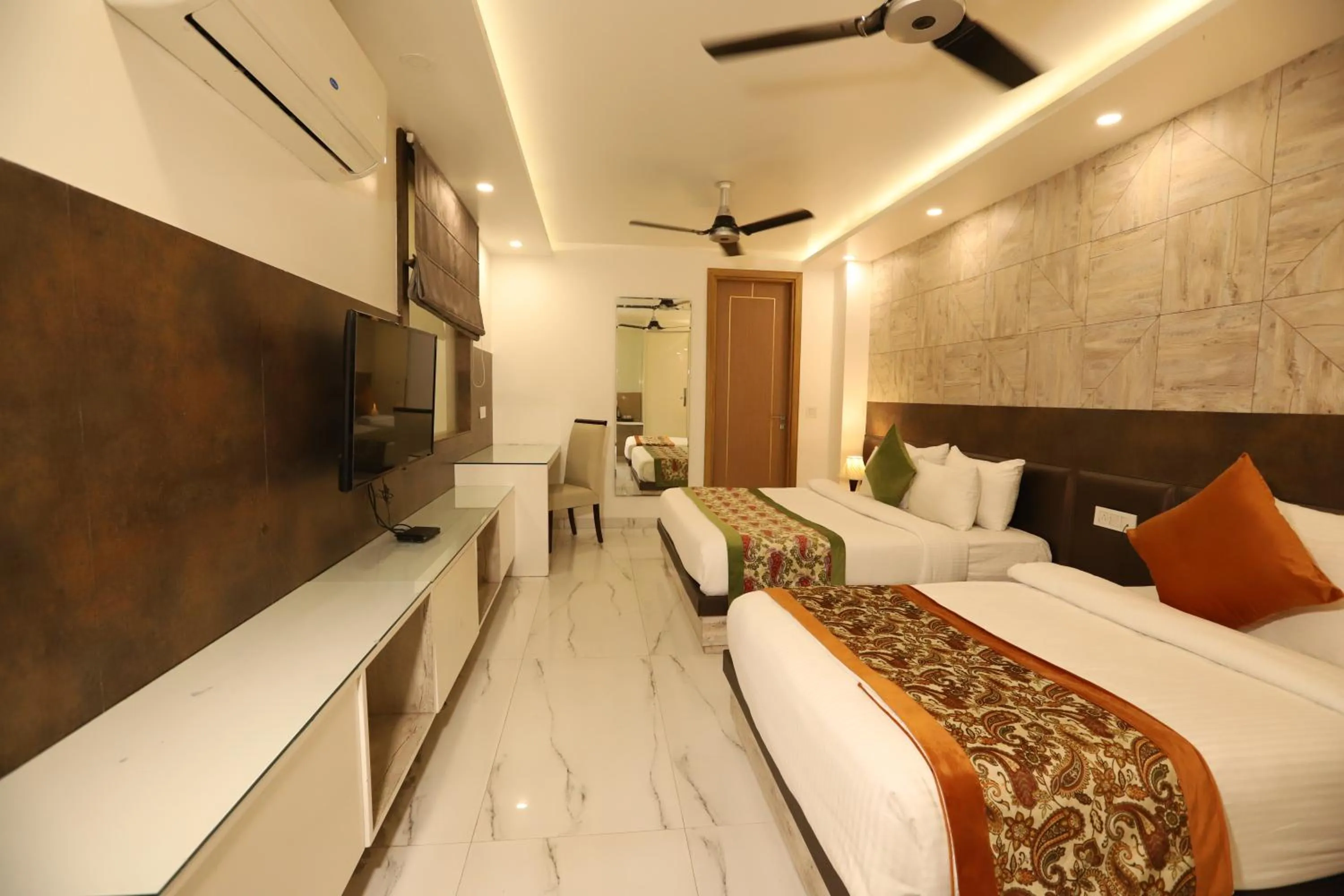 Bed in Hotel Keshav Residency - Medicity Gurugram, near Medanta Hospital, Pure Vegetarian