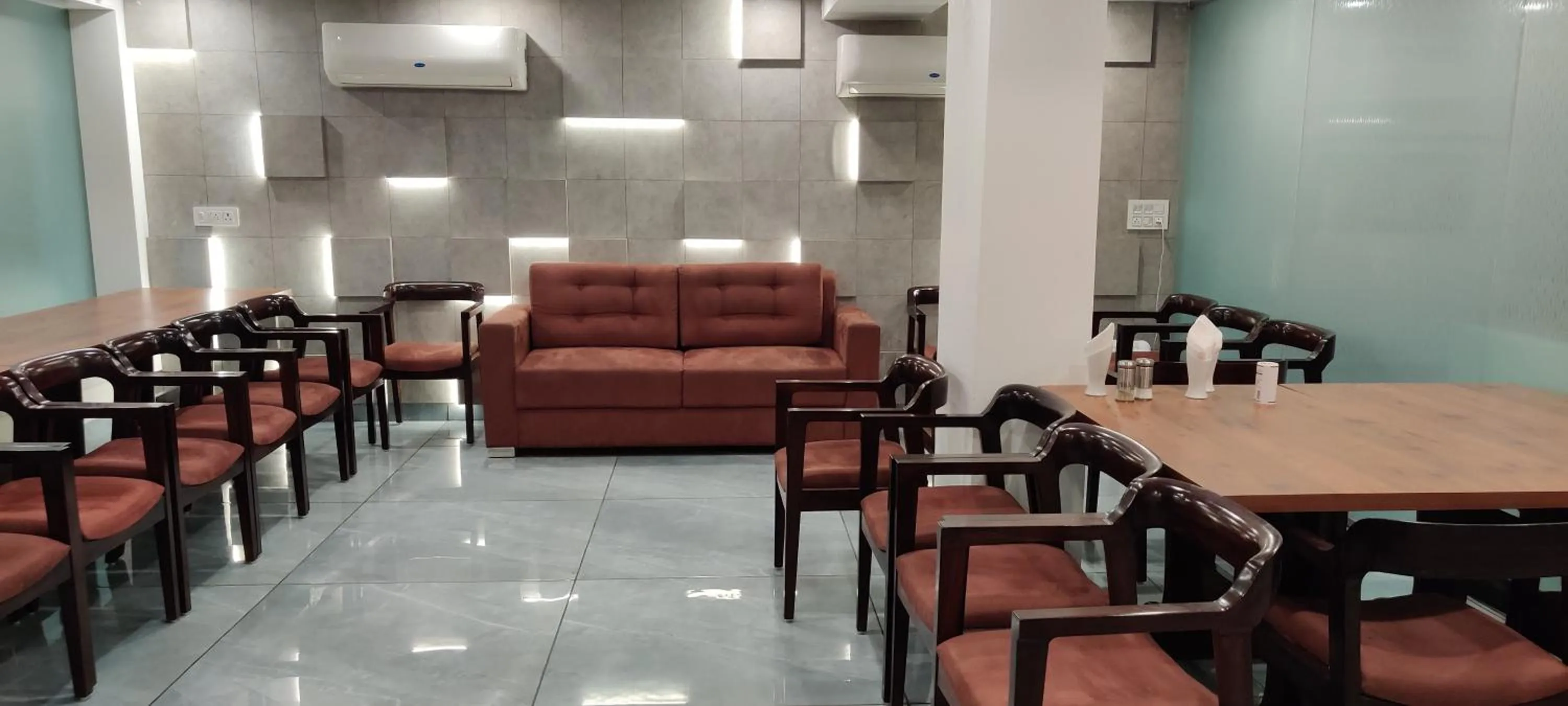 Seating area in Hotel Keshav Residency - Medicity Gurugram, near Medanta Hospital, Pure Vegetarian