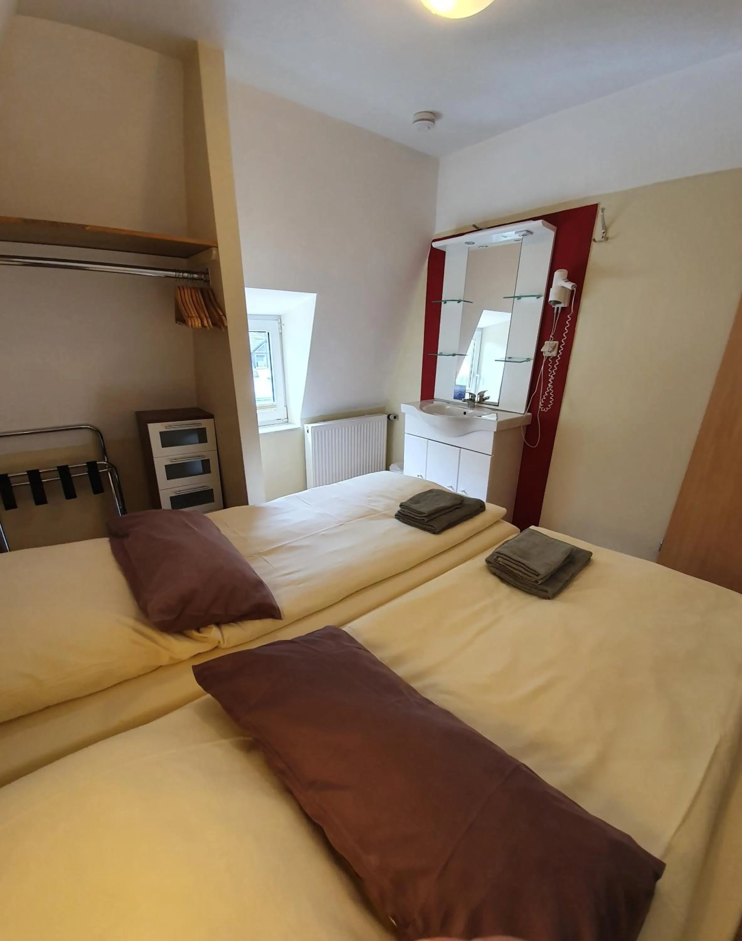 Photo of the whole room, Bed in Hotel Bergschlösschen