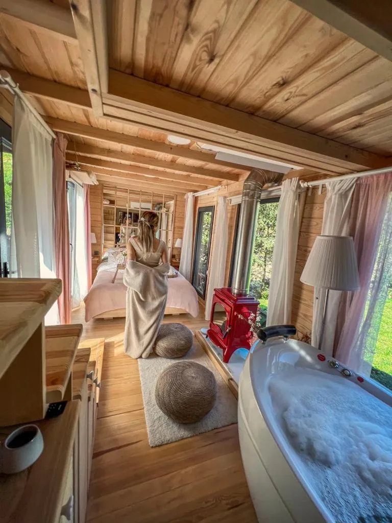 Bed in Vagona Tiny House