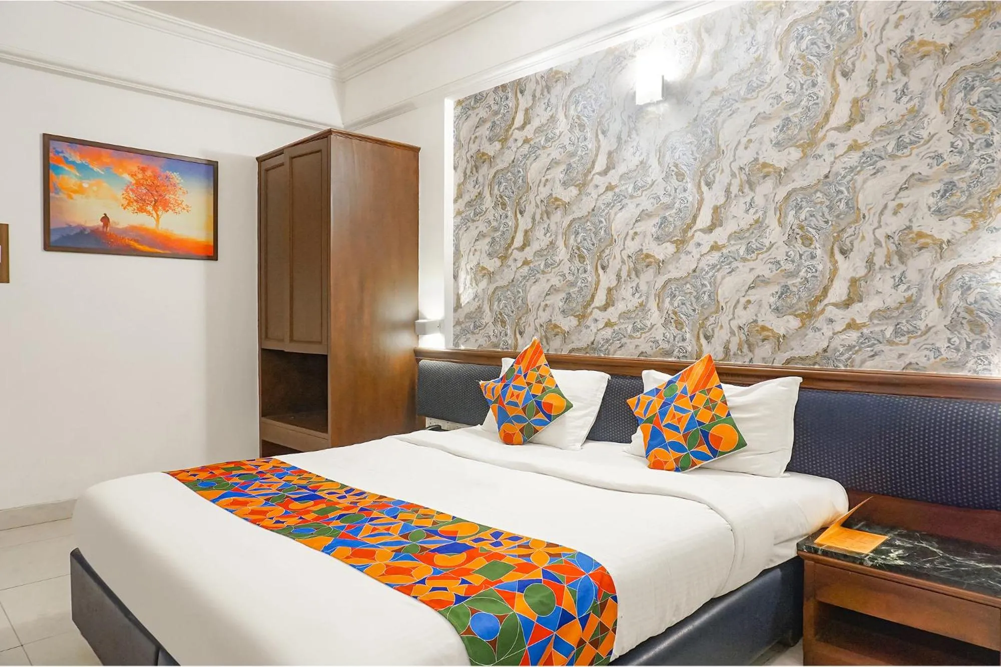 Bed in FabHotel Prime Golden Emerald - Nr St Mary's Church CNI