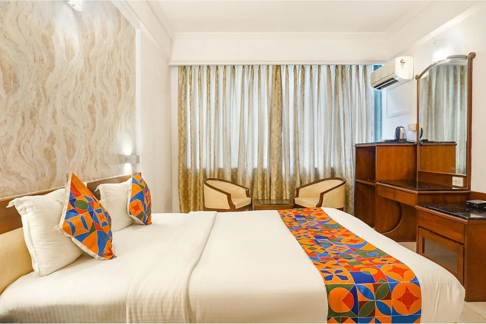 Bed in FabHotel Prime Golden Emerald - Nr St Mary's Church CNI