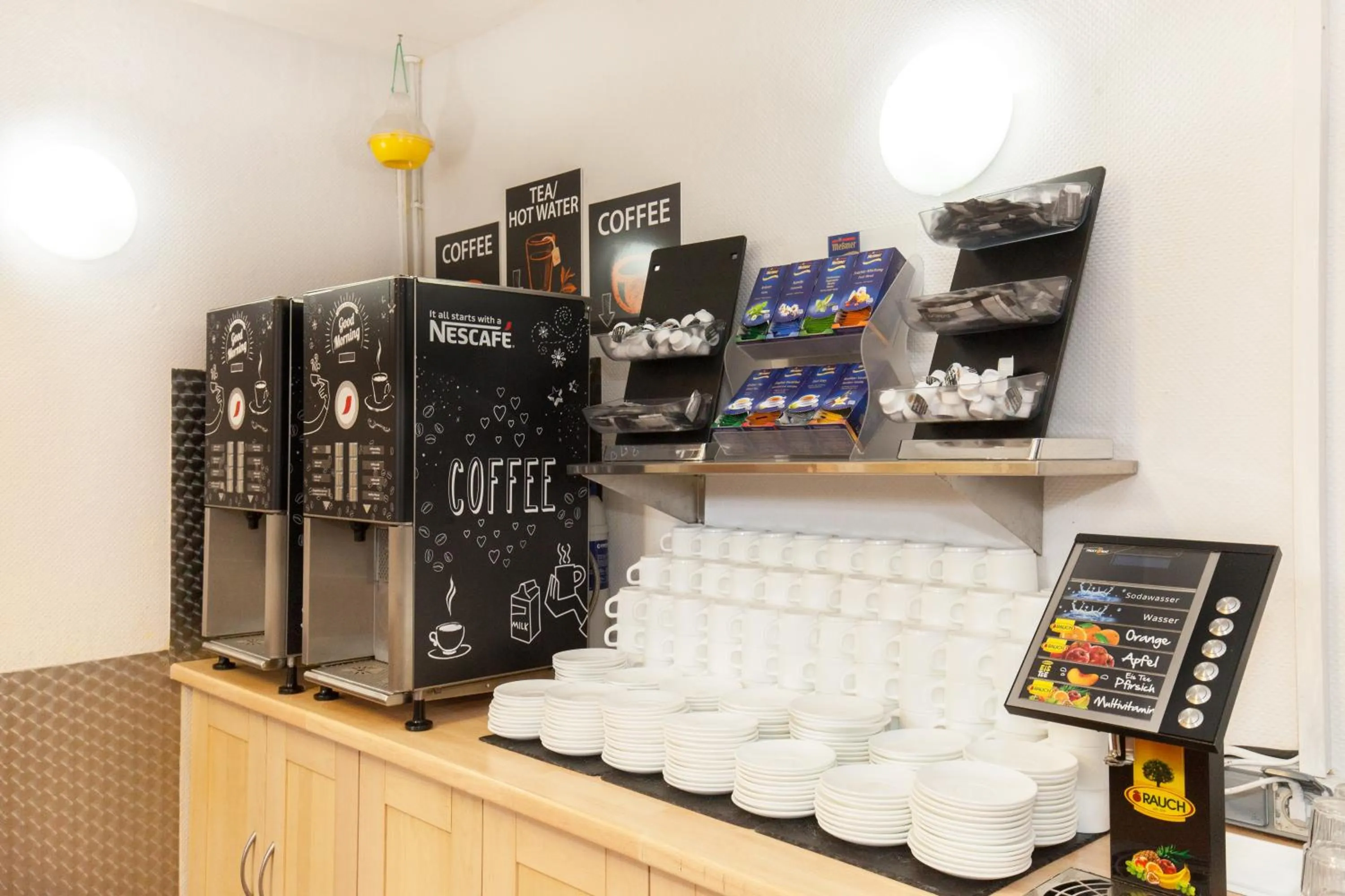 Buffet breakfast in a&o Leipzig Hauptbahnhof