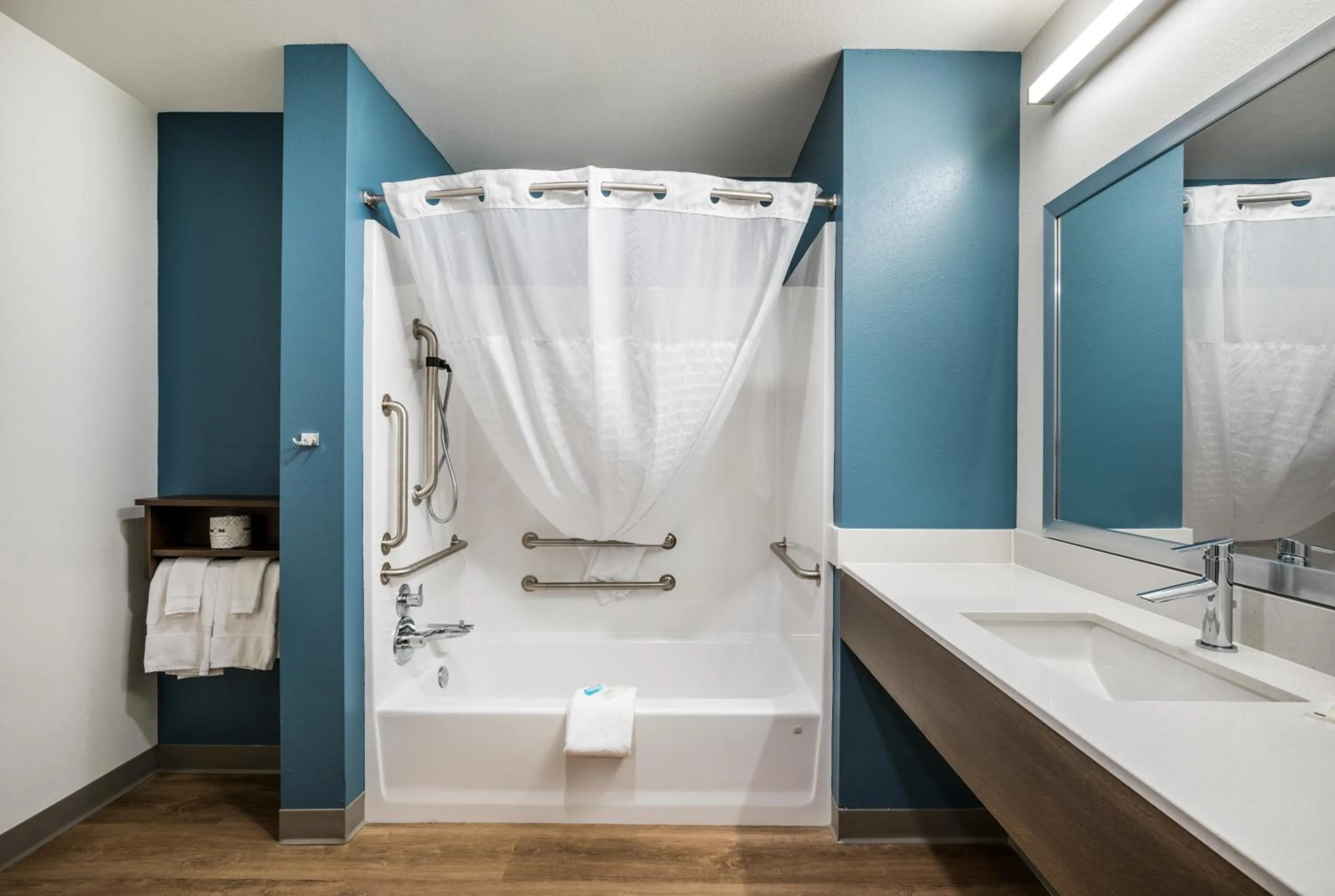 Bathroom in WoodSpring Suites Gurnee - Chicago