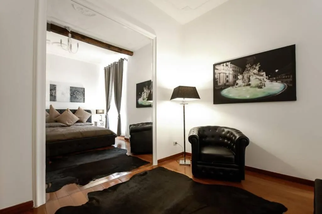 Bedroom, Bed in Banchi - Classic apartment between Navona and Campo dei Fiori