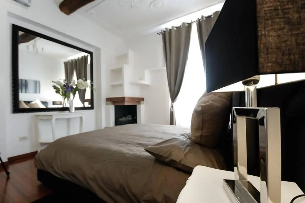 Bedroom, Bed in Banchi - Classic apartment between Navona and Campo dei Fiori