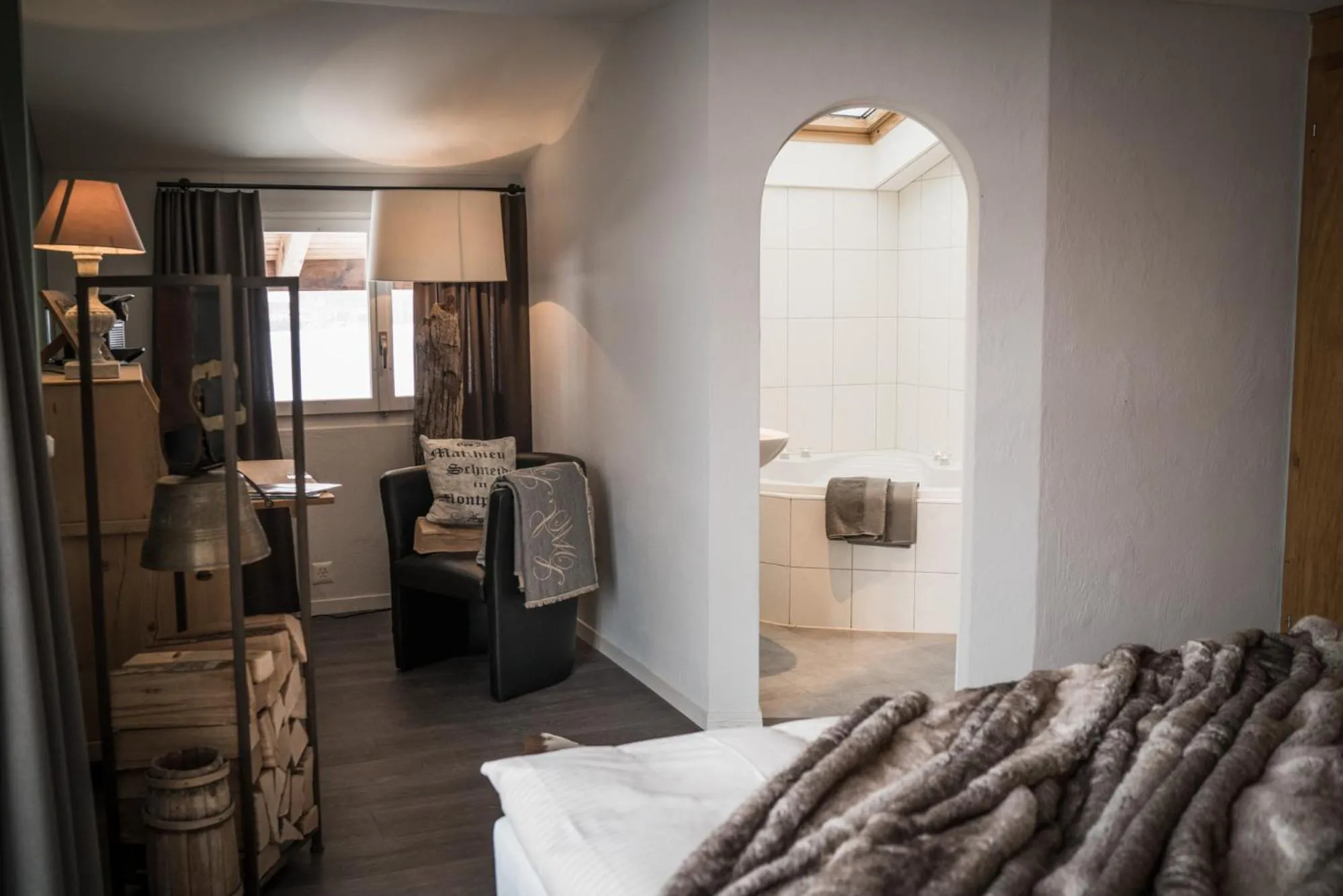 Photo of the whole room, Bed in Hotel-Restaurant Burgseeli