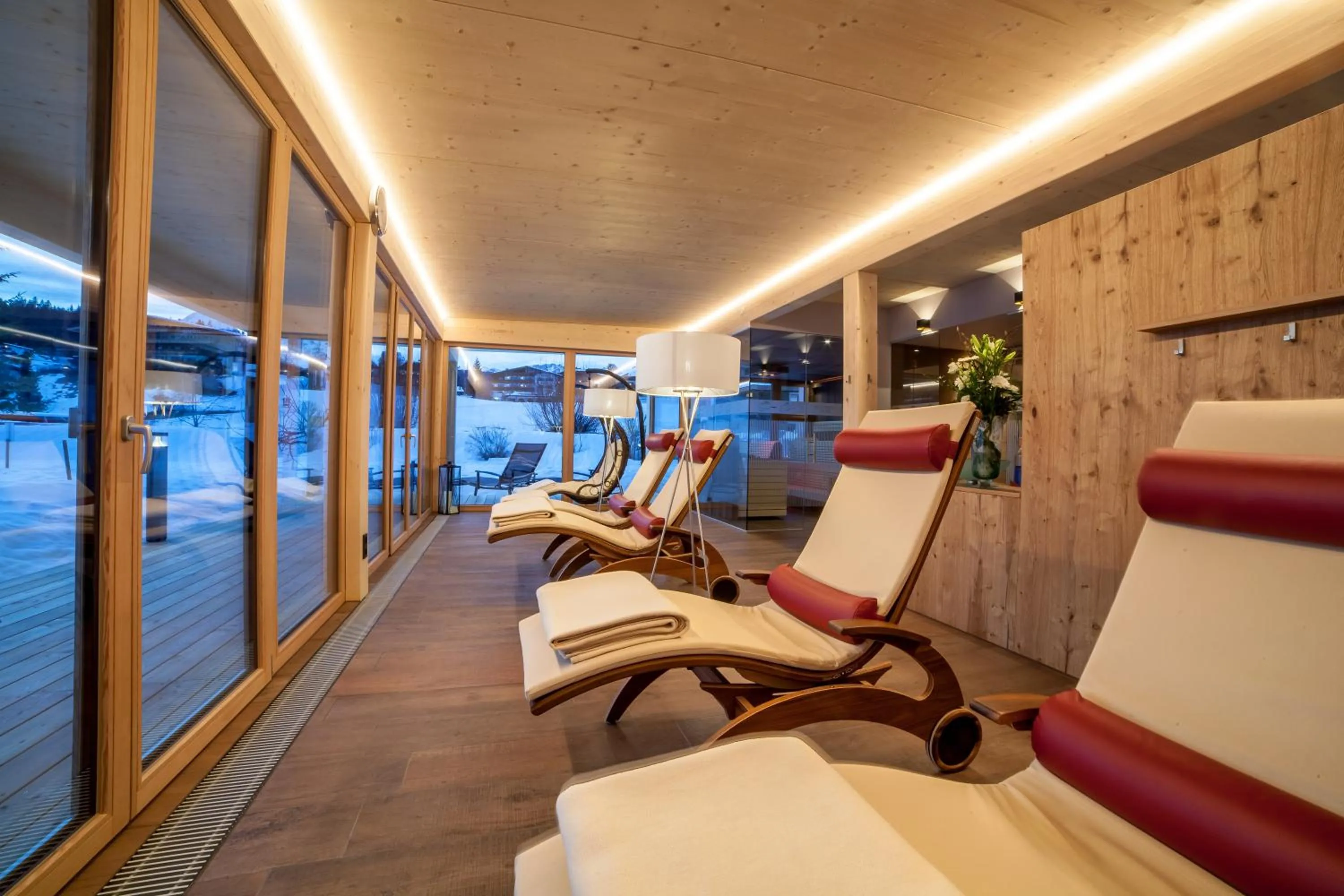 Sauna in Das Hotel Eden - Das Aktiv- & Wohlfühlhotel in Tirol auf 1200m Höhe