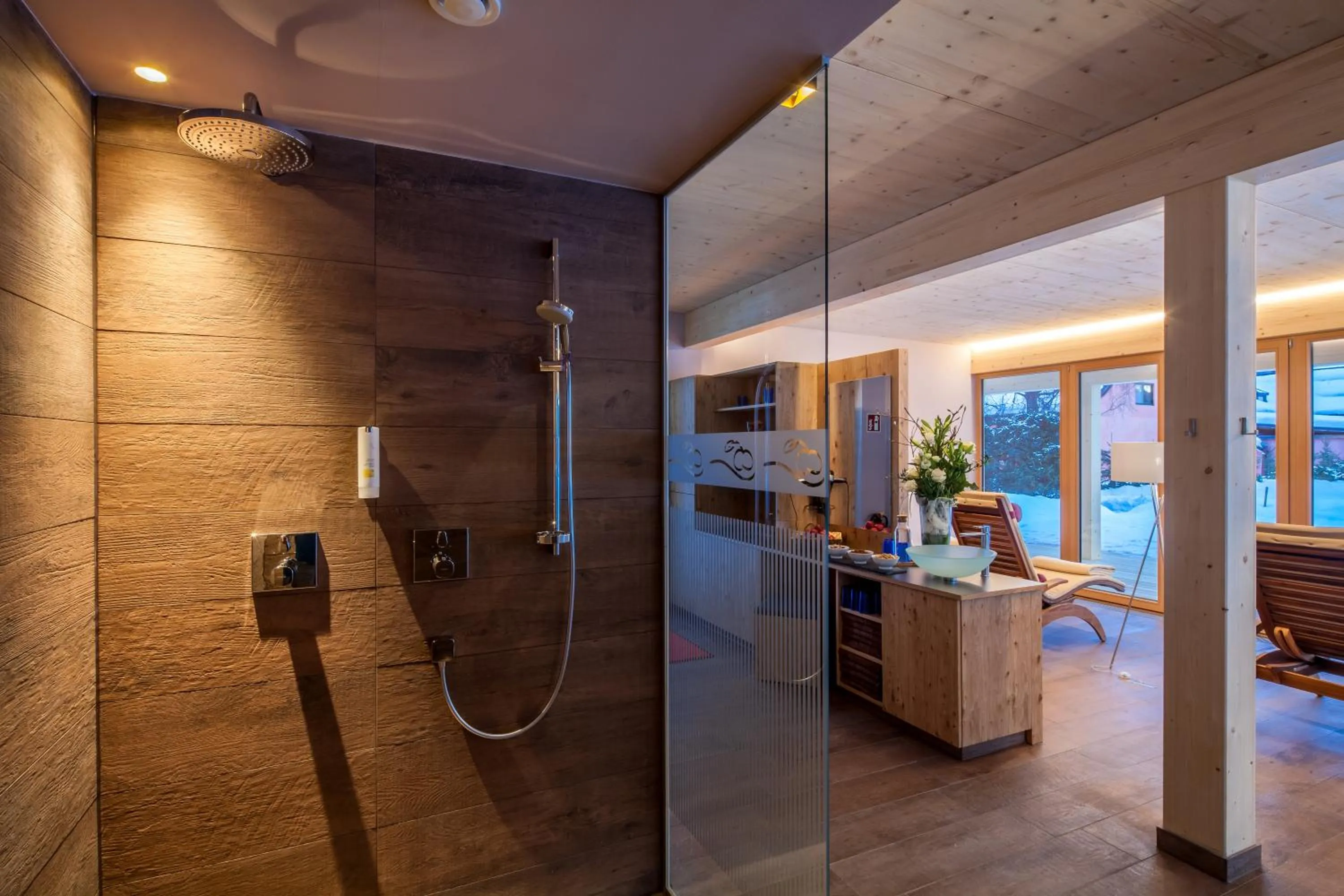 Sauna in Das Hotel Eden - Das Aktiv- & Wohlfühlhotel in Tirol auf 1200m Höhe