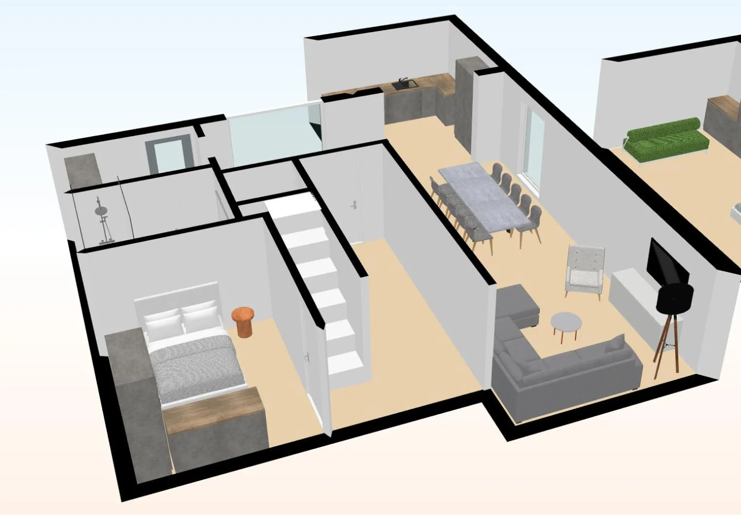 Floor plan in Vakantiehuis Sahara119