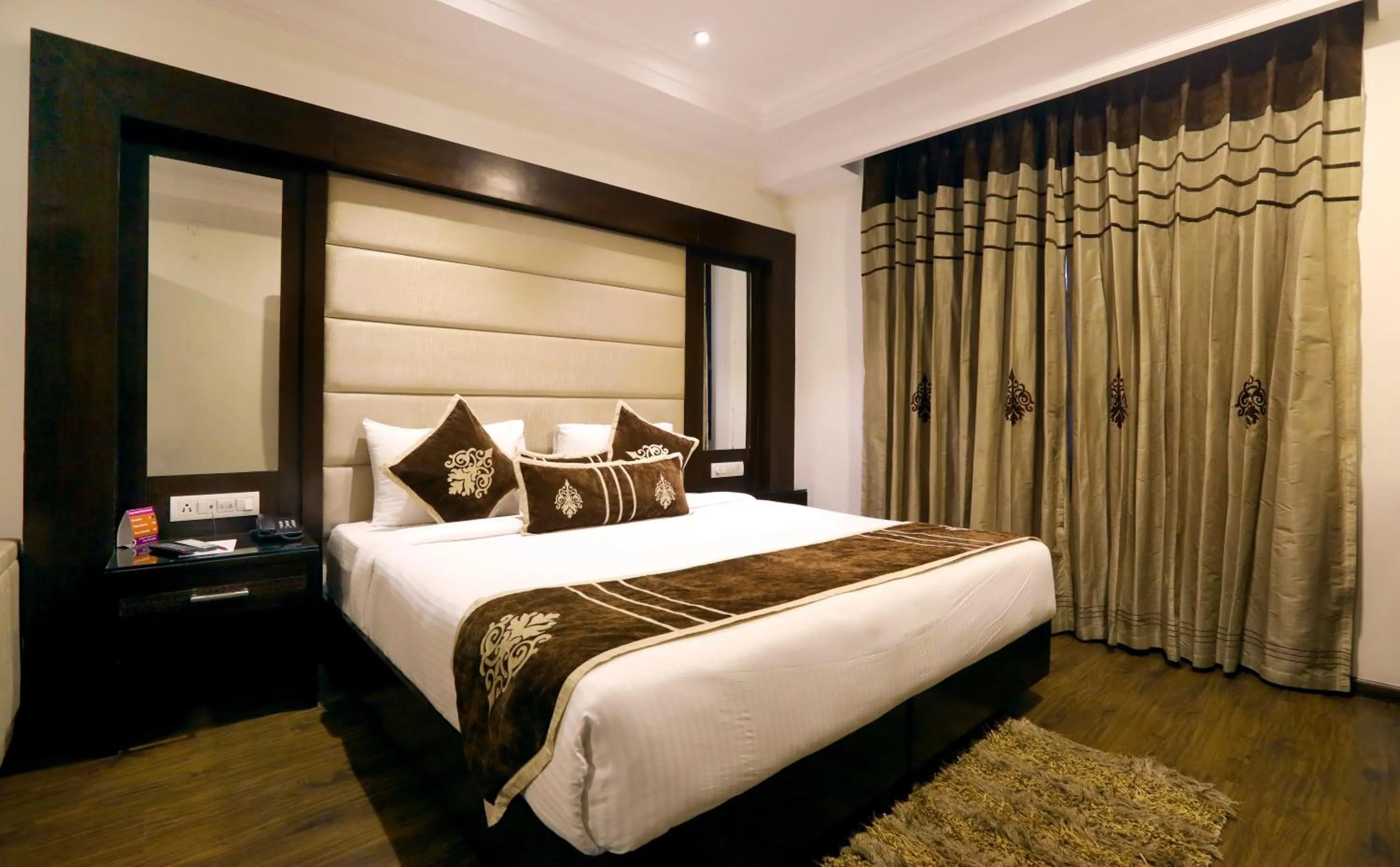 Bedroom, Bed in HOTEL PITRASHISH PRIDE IGI Intl AIRPORT DELHI