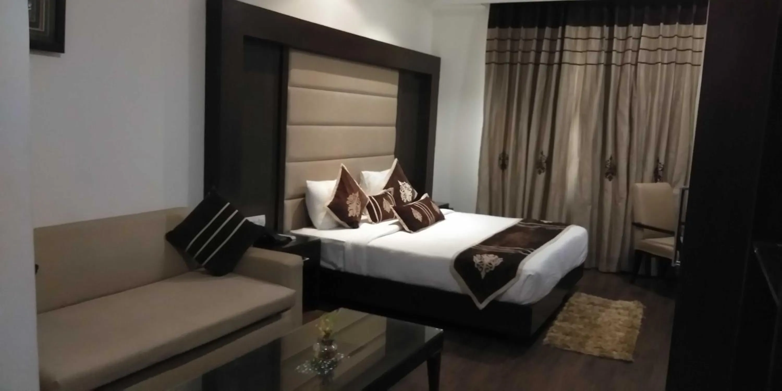 Bedroom, Bed in HOTEL PITRASHISH PRIDE IGI Intl AIRPORT DELHI