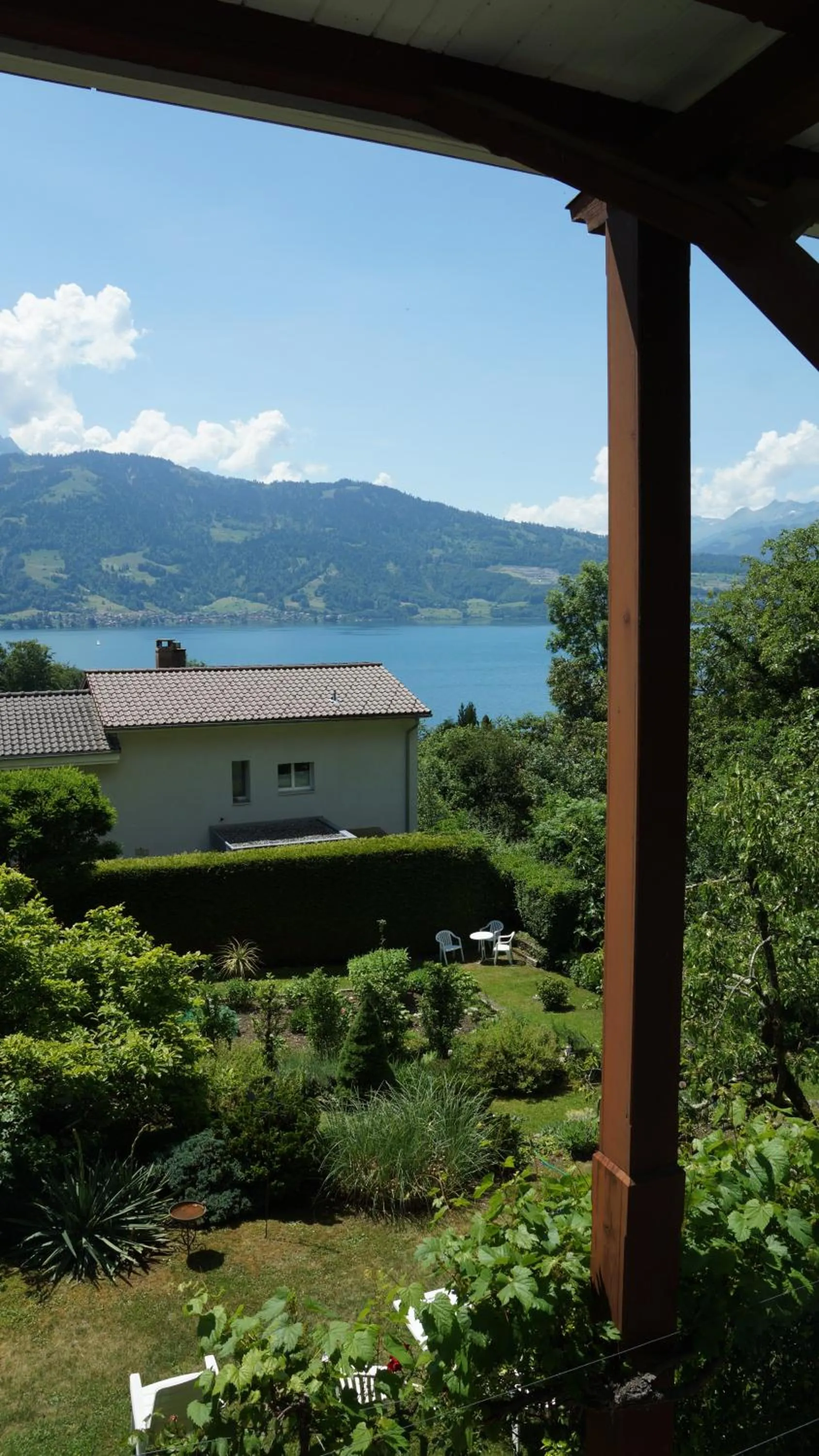 Lake view in Hotel Beatus