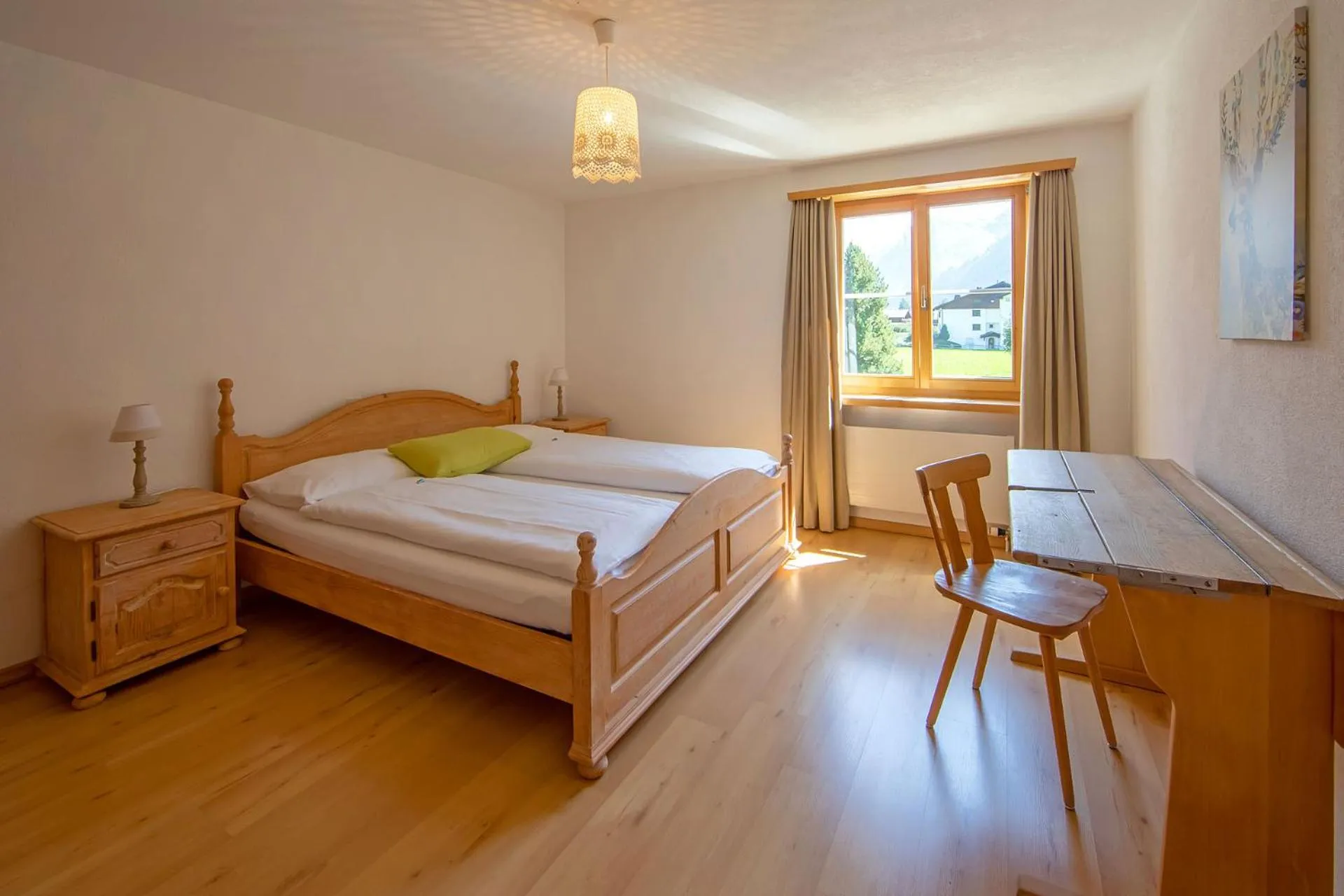 Decorative detail, Bed in Sport-Lodge Klosters