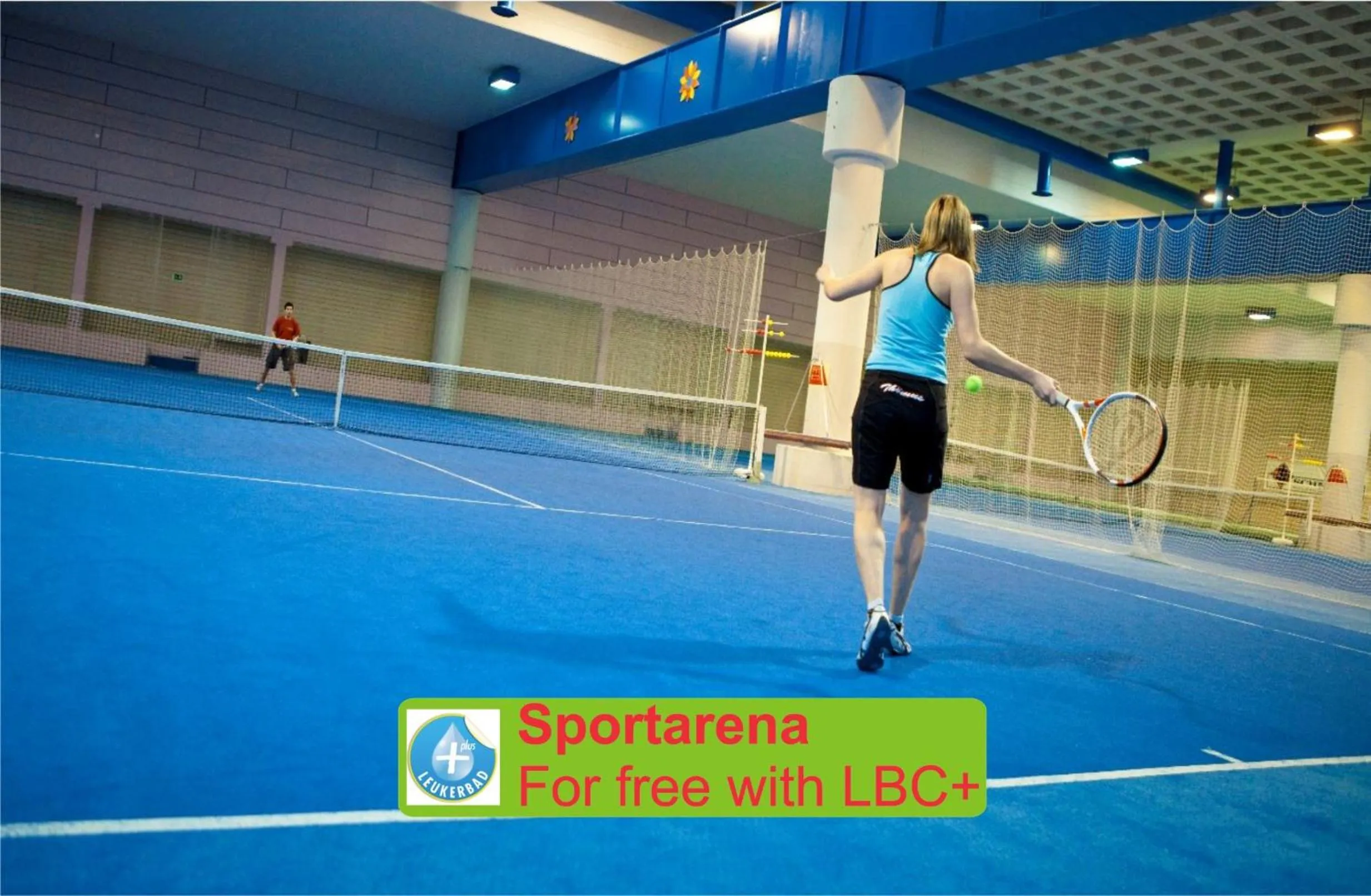 Tennis court in Hotel Paradis-Leukerbad-Therme