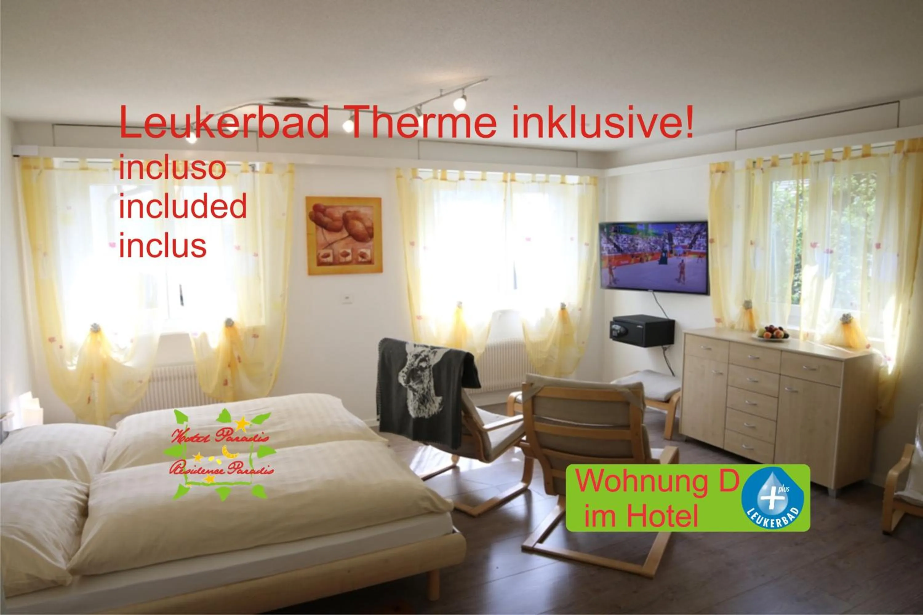 TV and multimedia in Hotel Paradis-Leukerbad-Therme