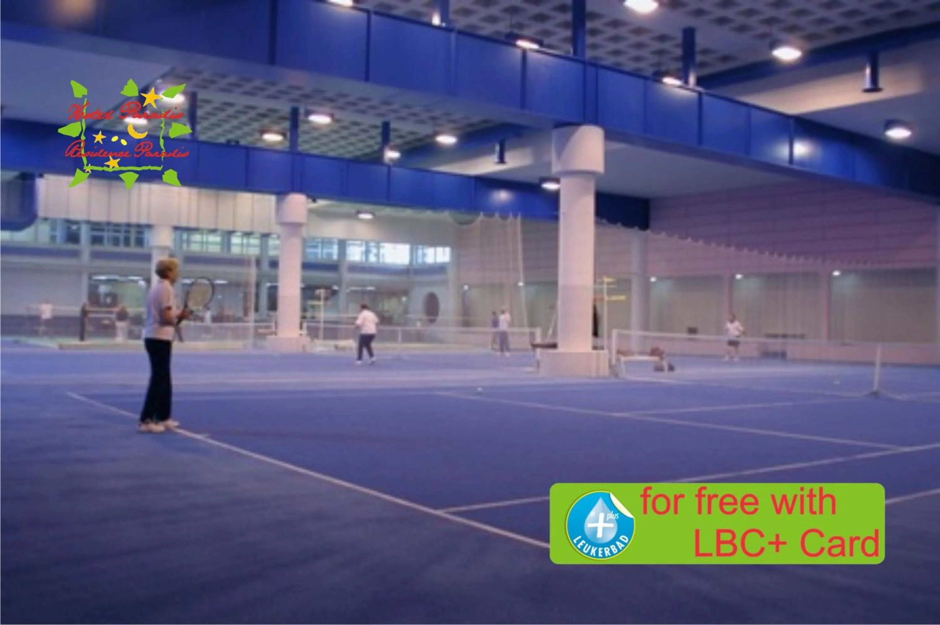 Tennis court in Hotel Paradis-Leukerbad-Therme