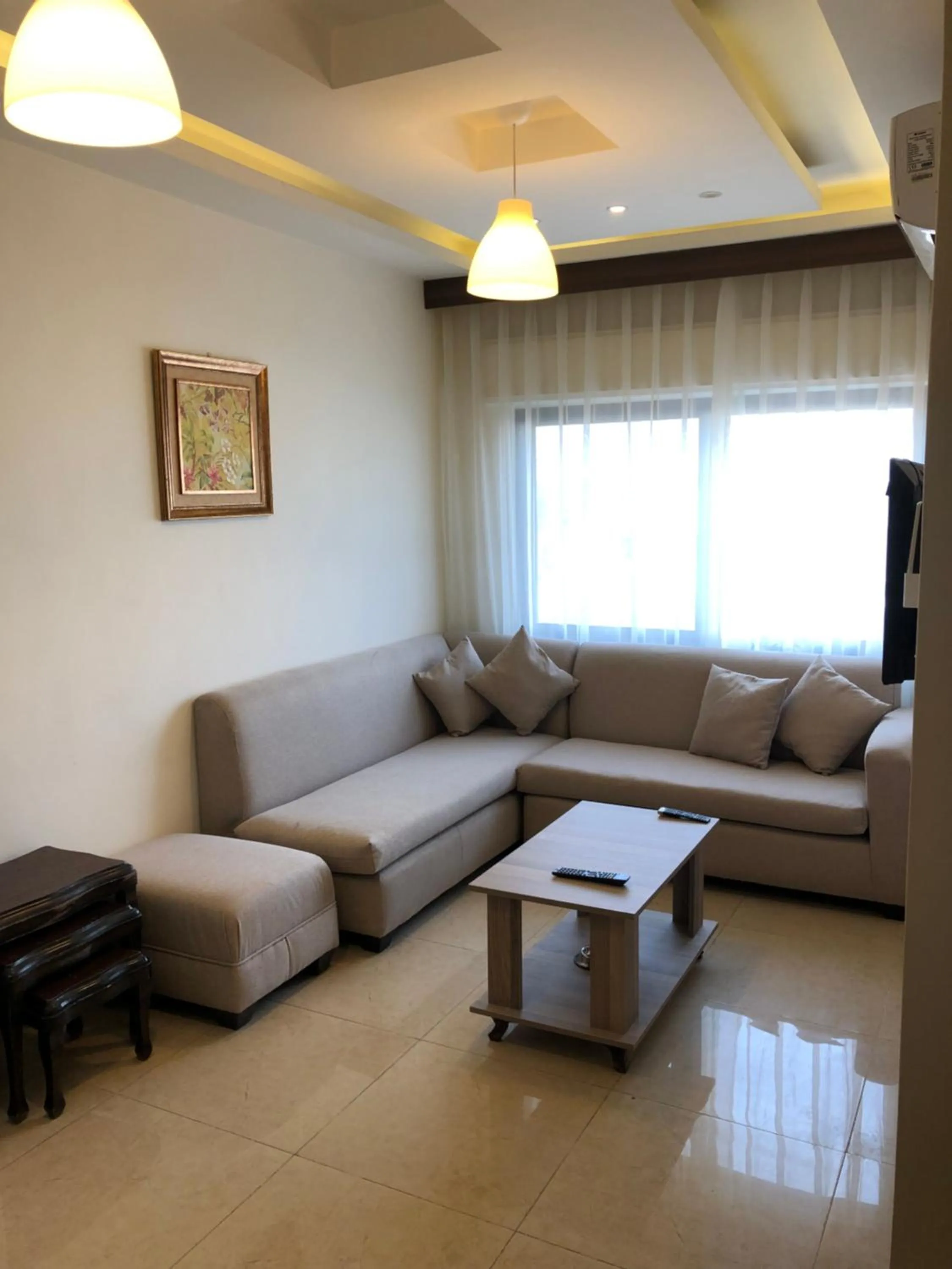Seating area in AlQimah Hotel Apartments