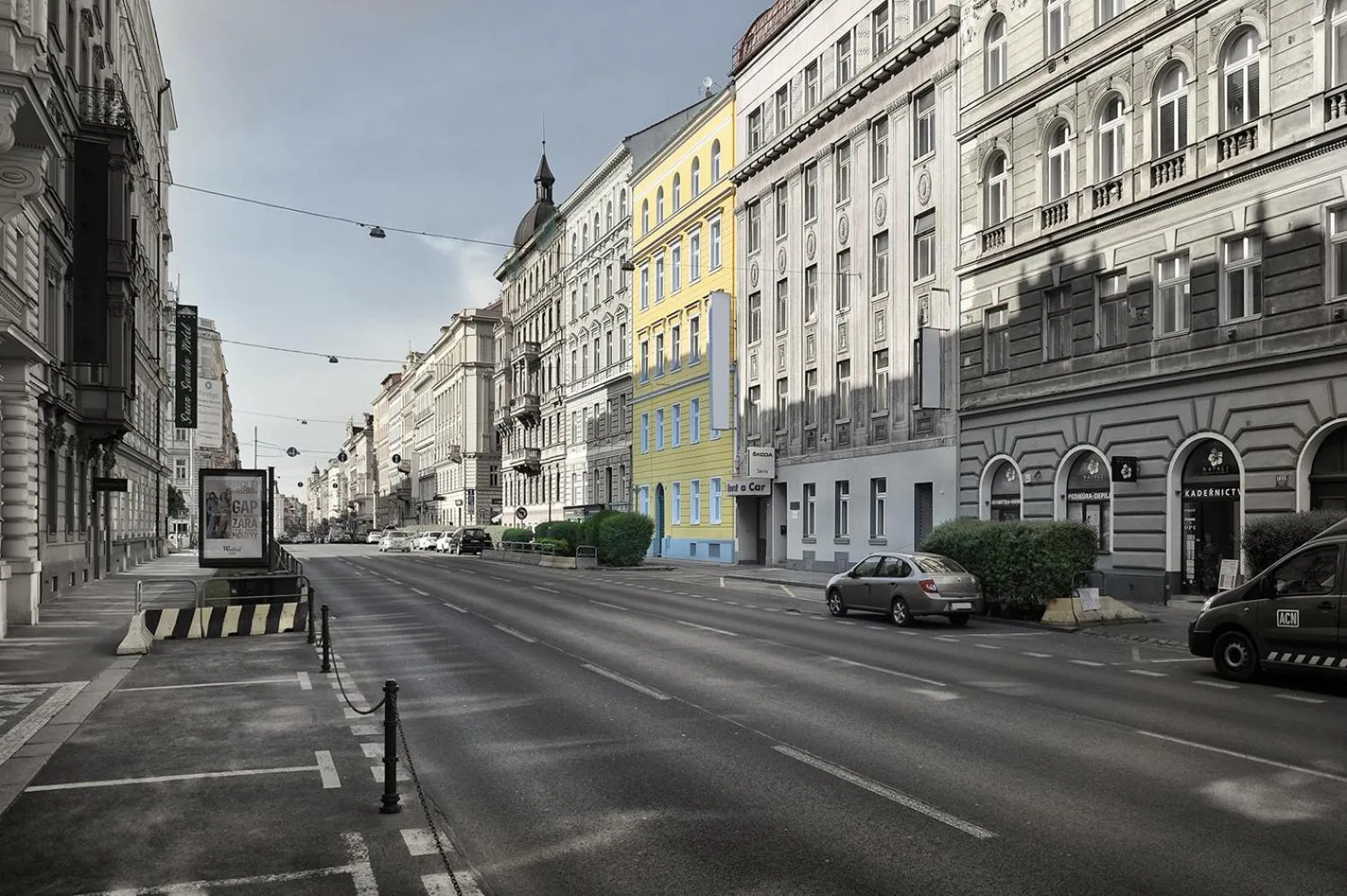 Street view in Prague Season Hotel