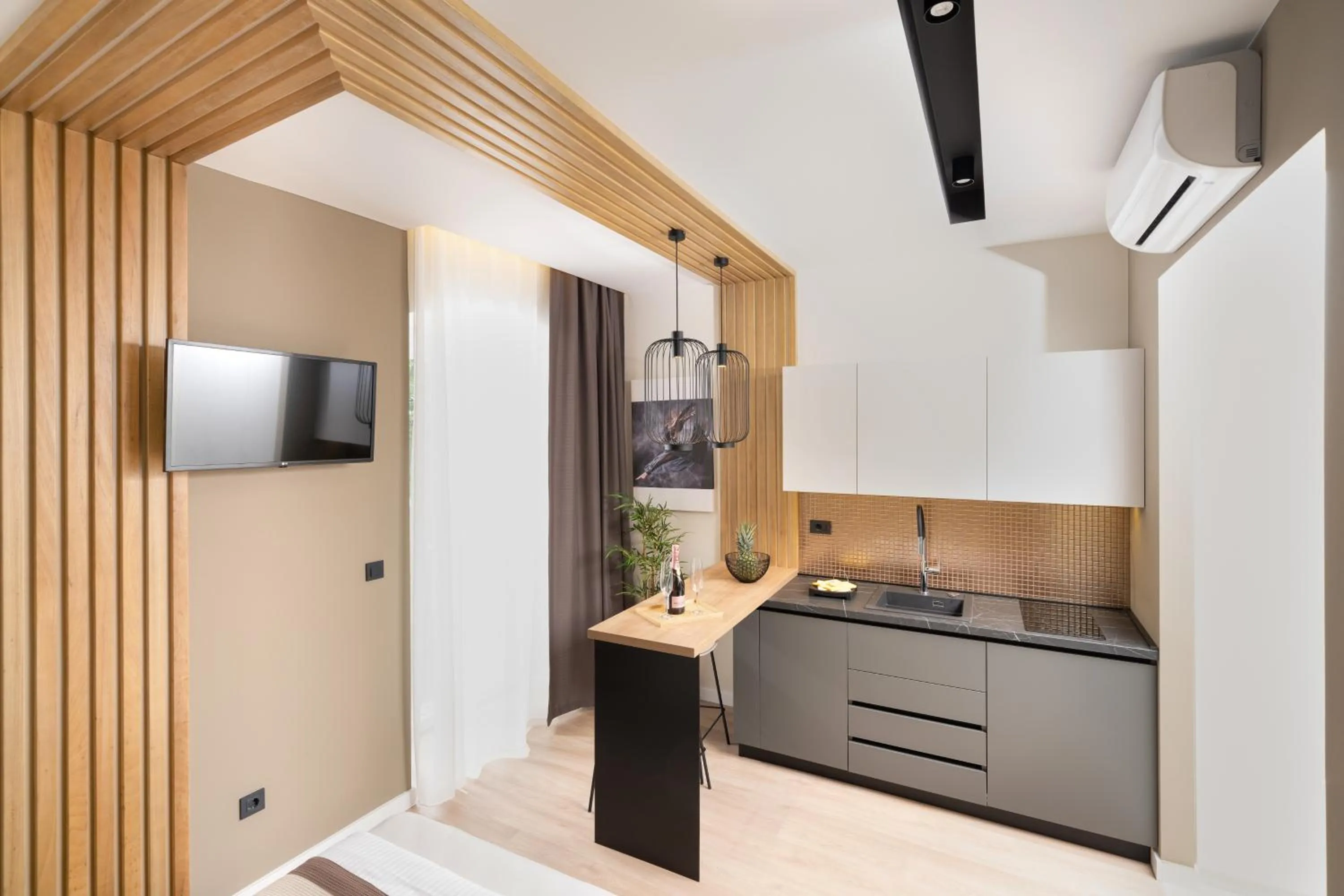 Kitchen or kitchenette in Premium Apartments