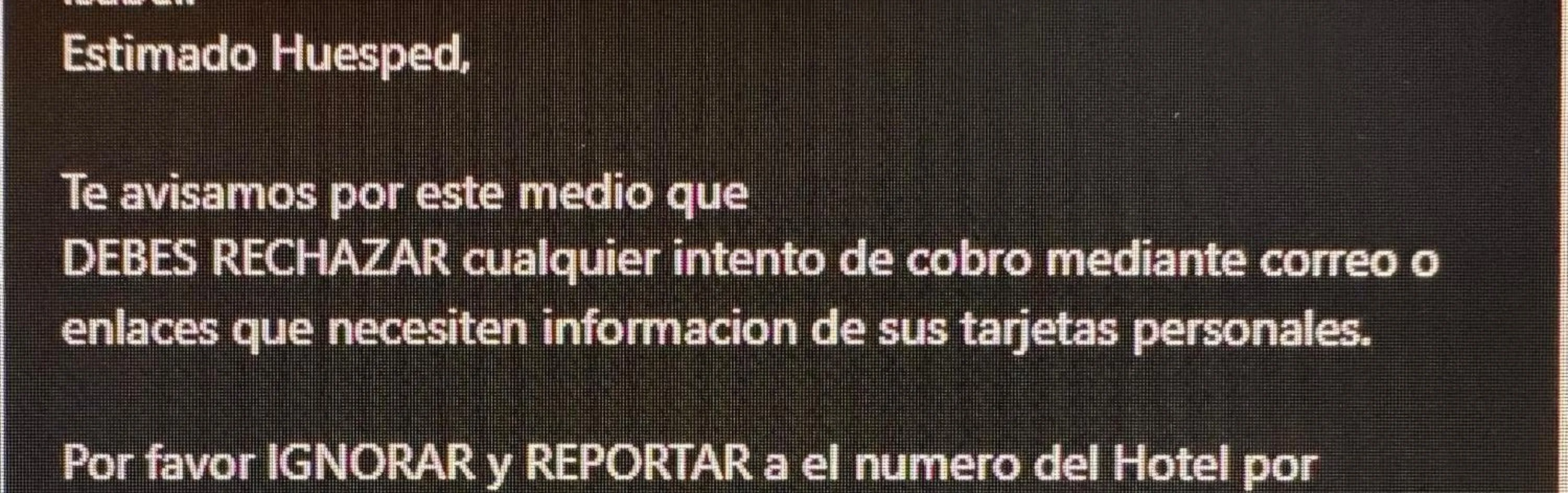 Text overlay in Embassy On Holidays