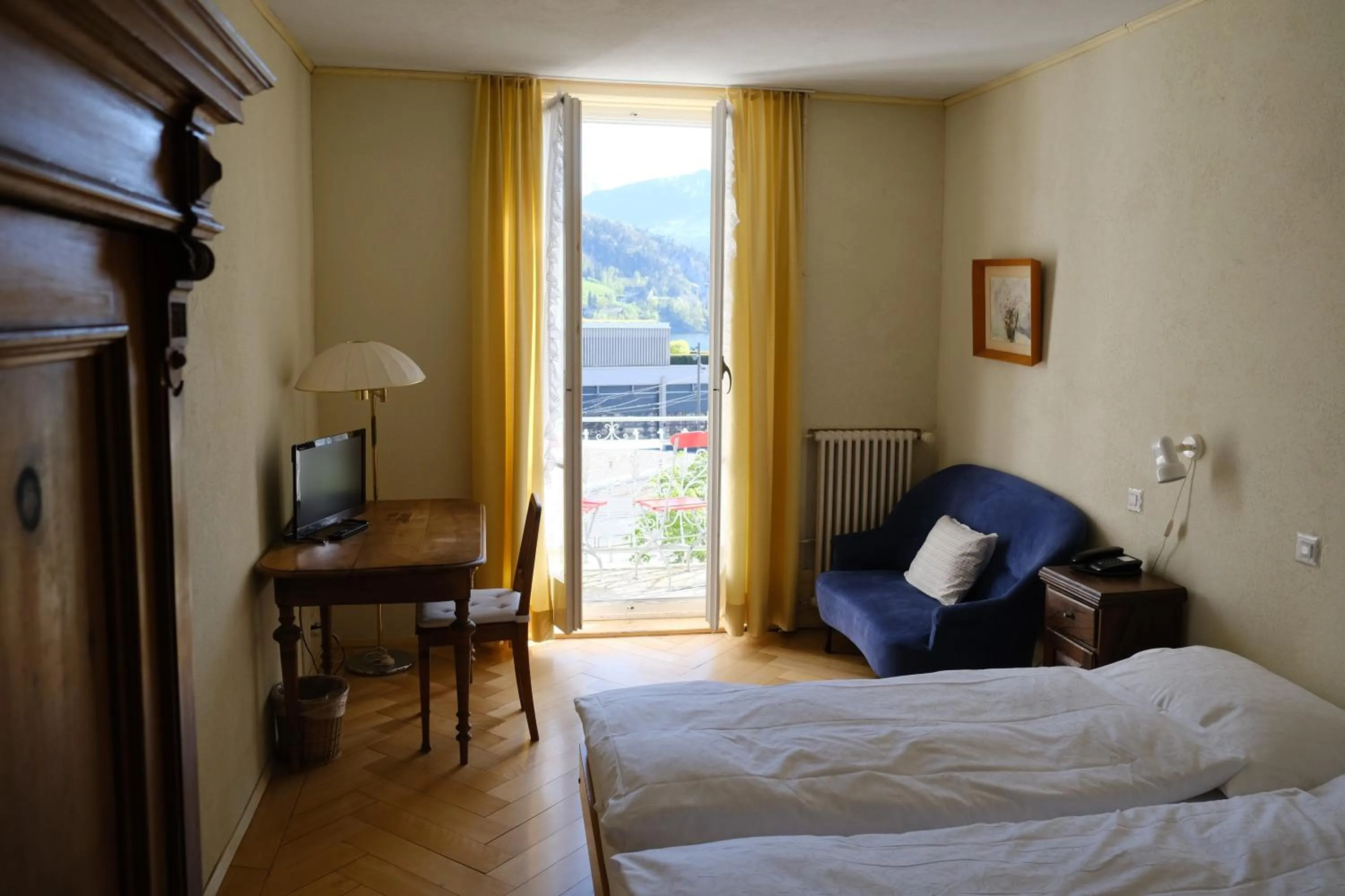 Photo of the whole room, Bed in Hotel Terrasse am See