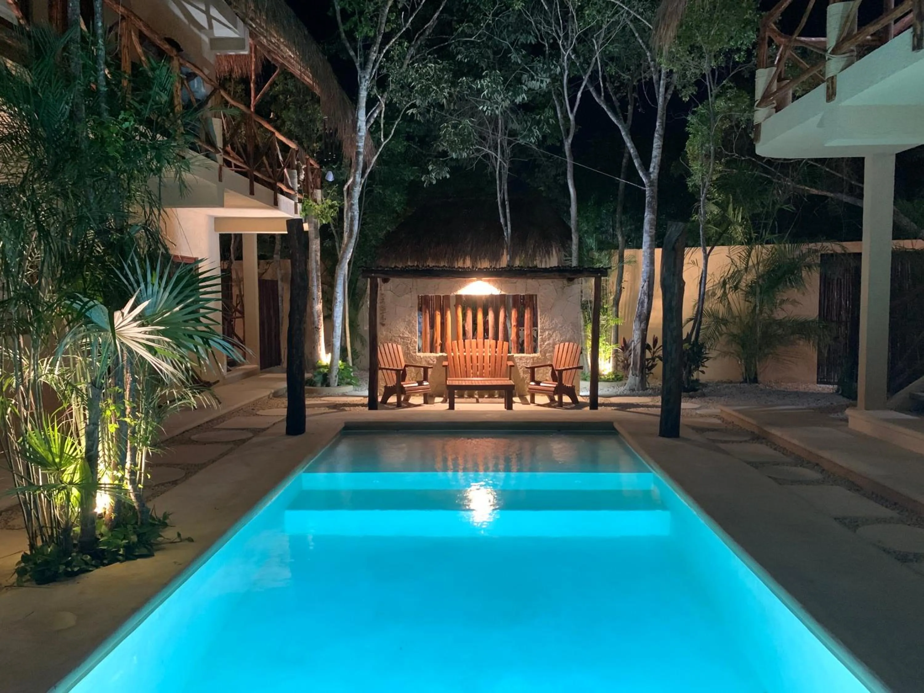 Swimming pool in La Selva Apartments Tulum