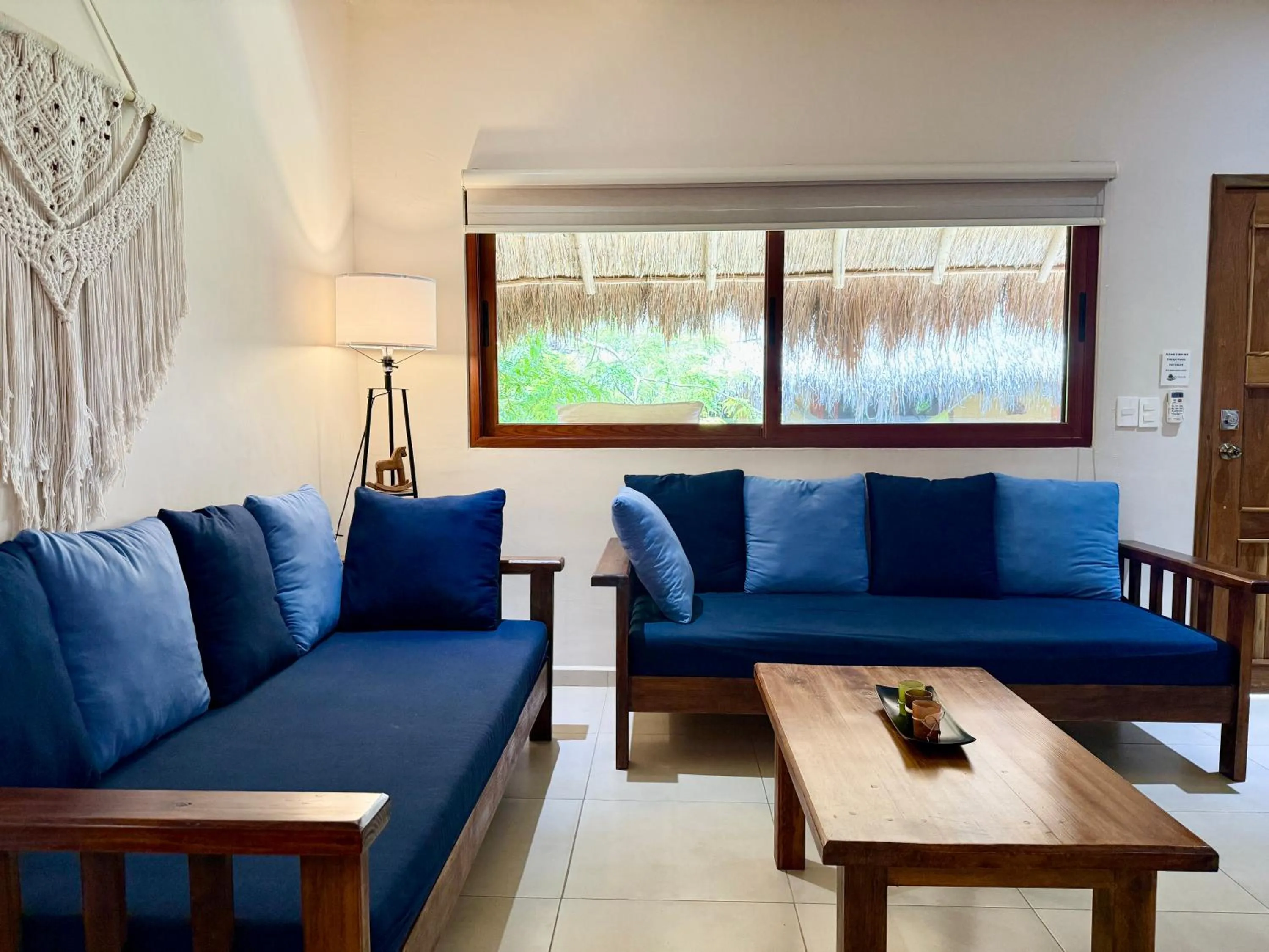 Living room in La Selva Apartments Tulum
