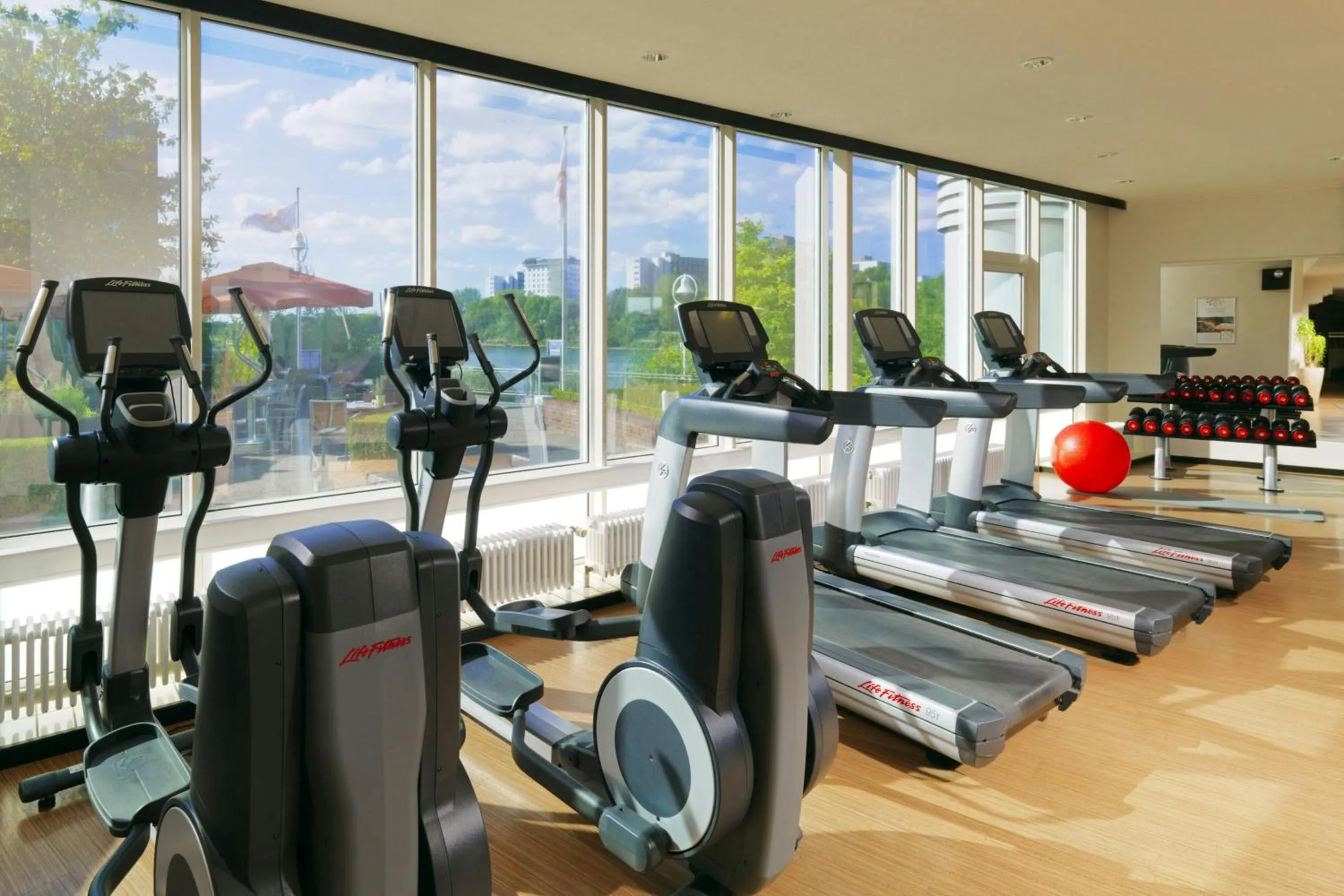 Fitness centre/facilities in Heidelberg Marriott Hotel