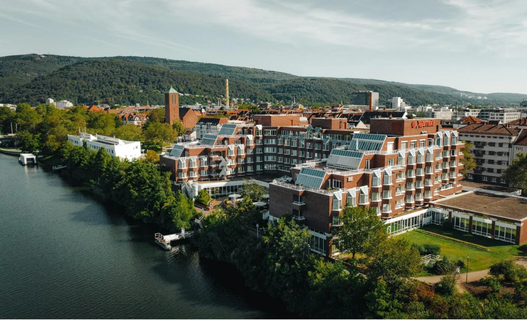 Property building in Heidelberg Marriott Hotel