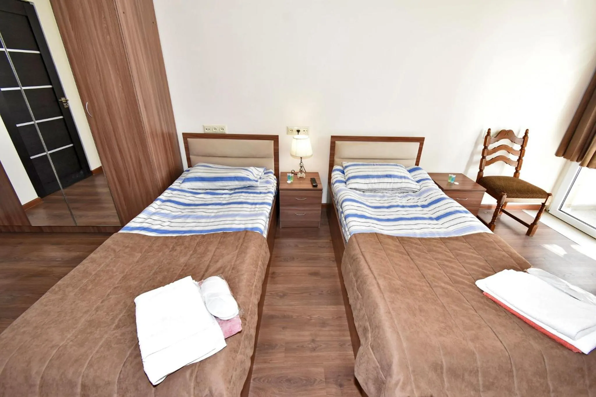 Twin Room with Balcony in Panorama hotel on Baghramyan avenue
