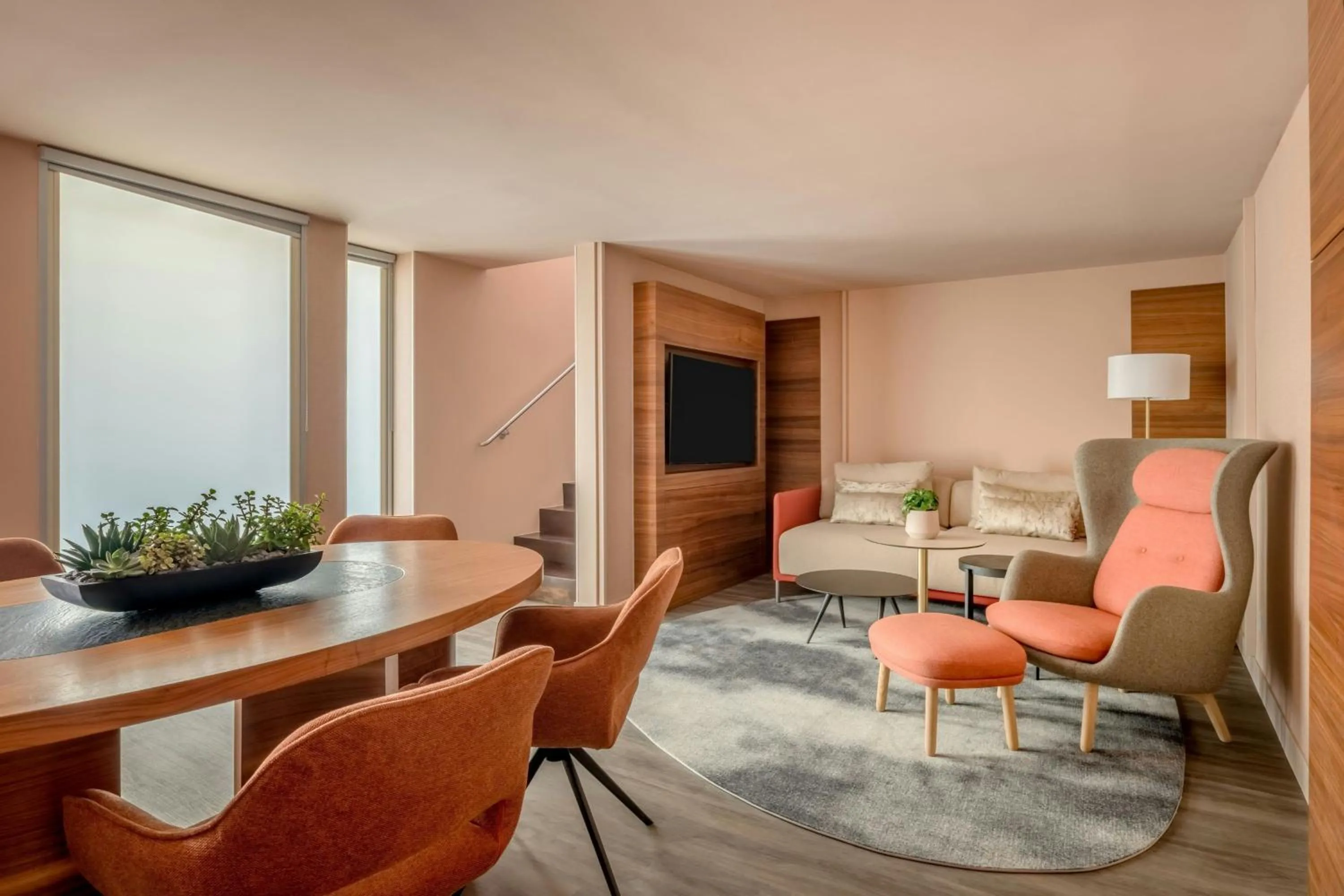 Living room in Vienna Marriott Hotel