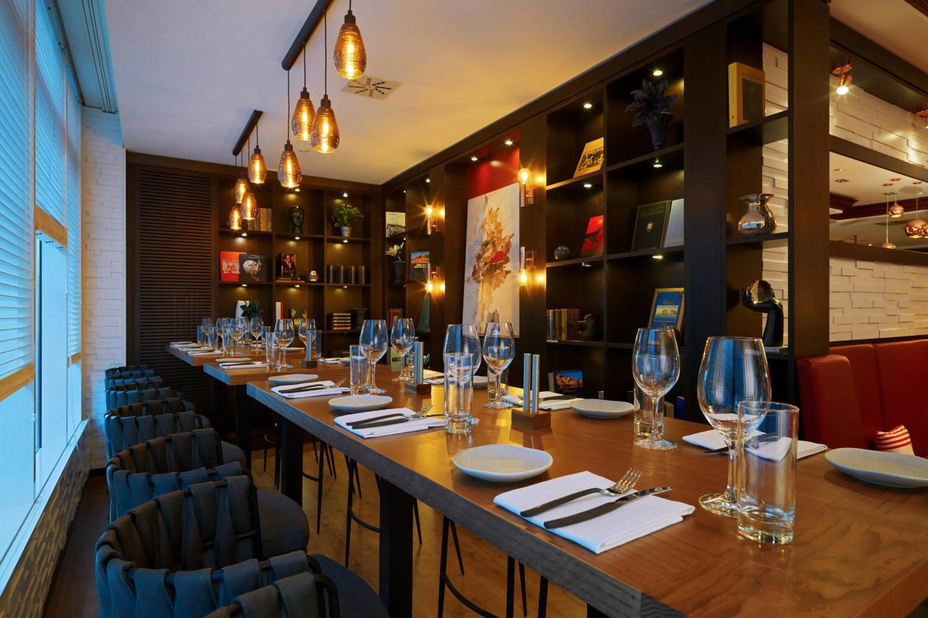 Lounge or bar in Leipzig Marriott Hotel