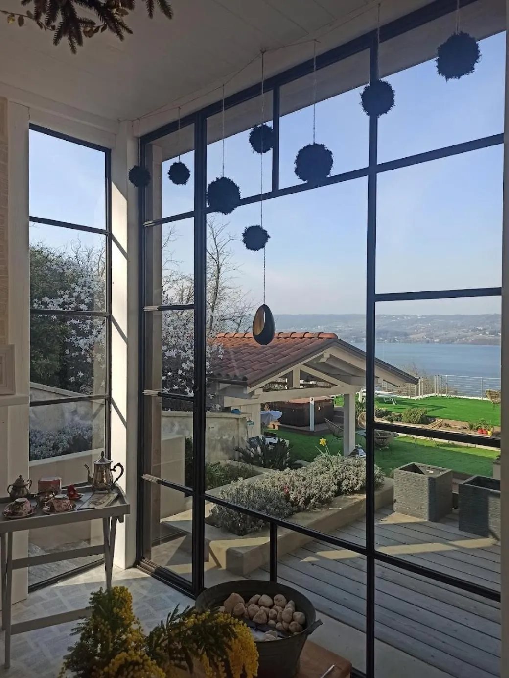 Living room in The Lake House