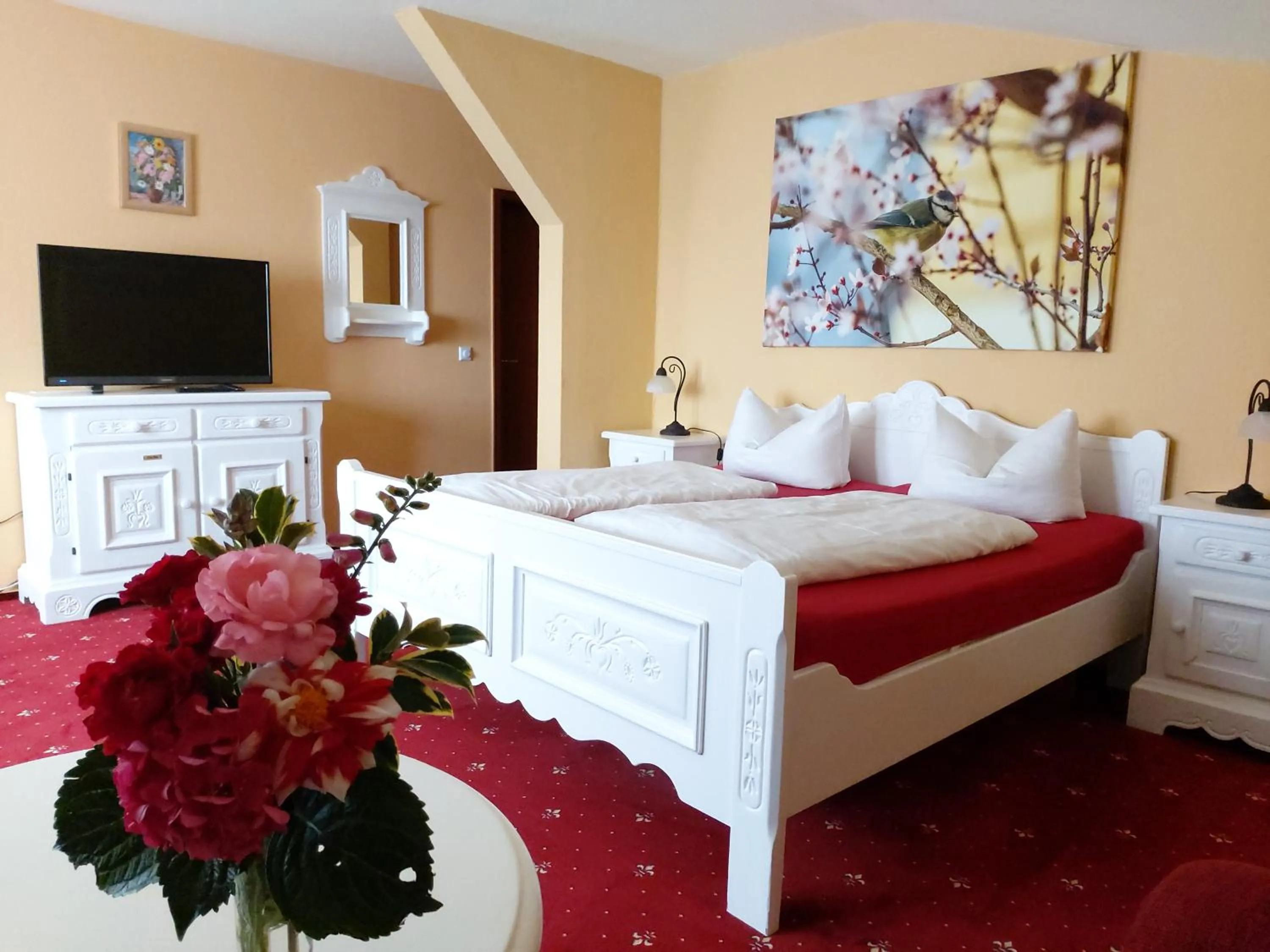 Photo of the whole room, Bed in Der Mühlenhof