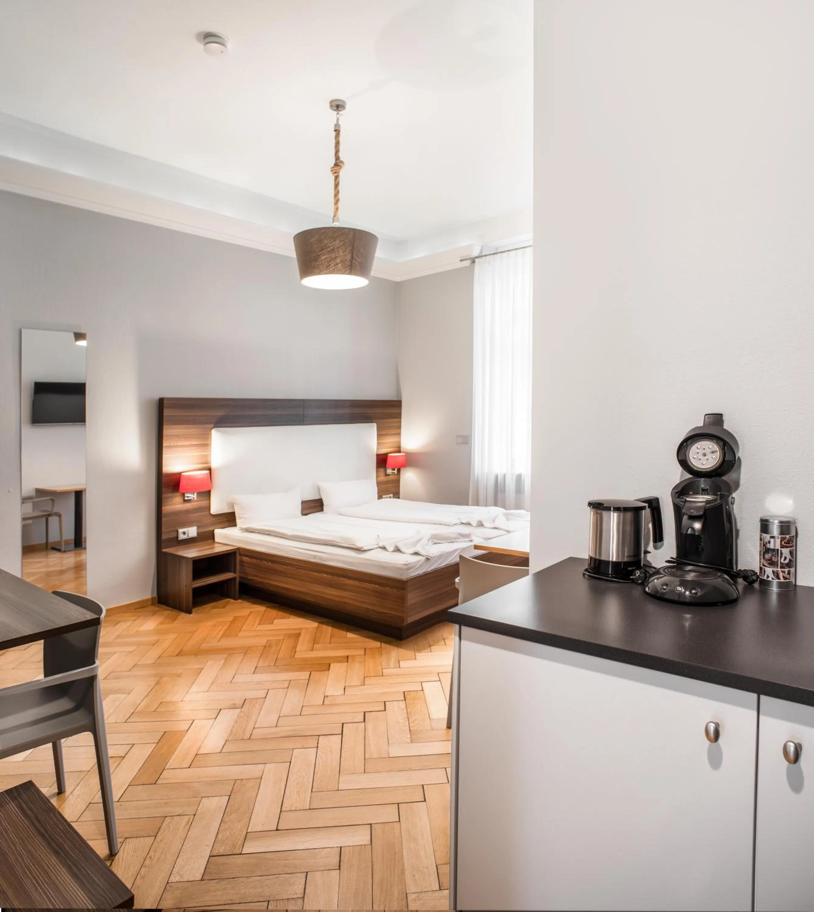 Bed in BoardingWorld Heidelberg